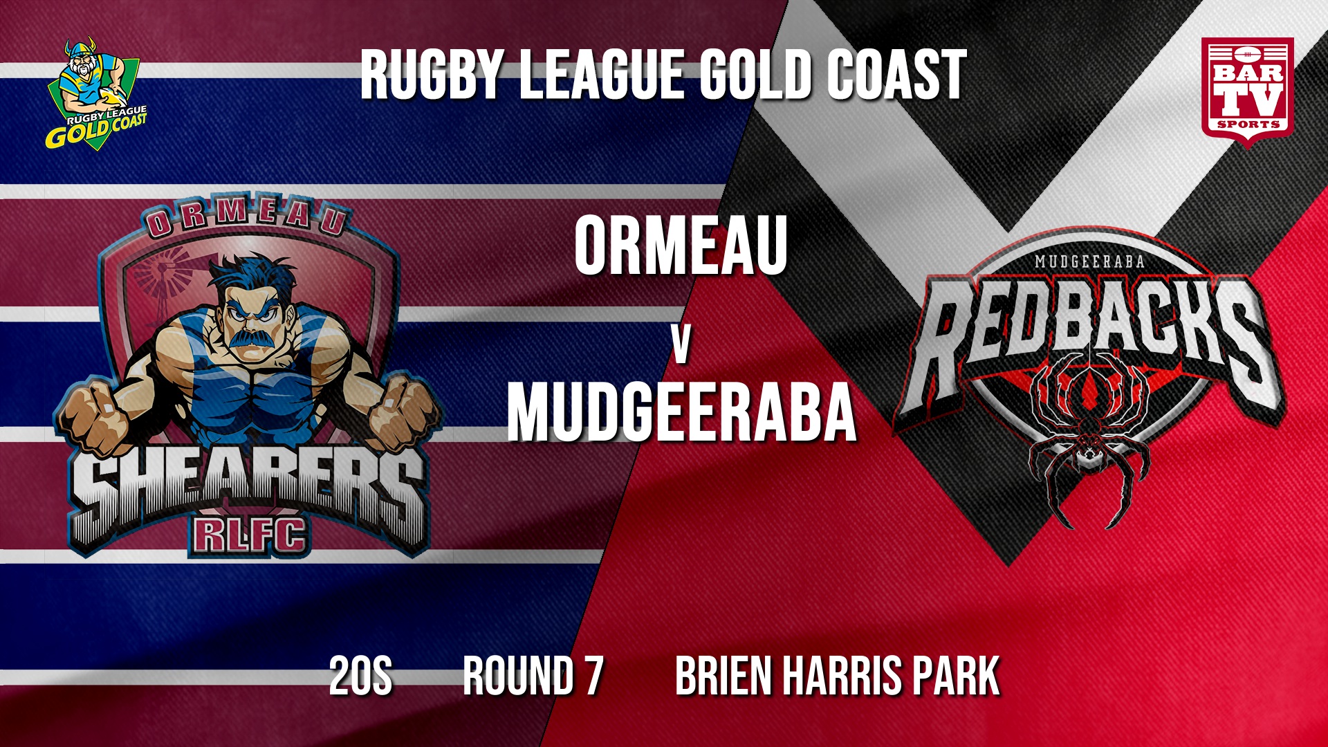 RLGC Round 7 - 20s - Ormeau Shearers v Mudgeeraba Redbacks Slate Image