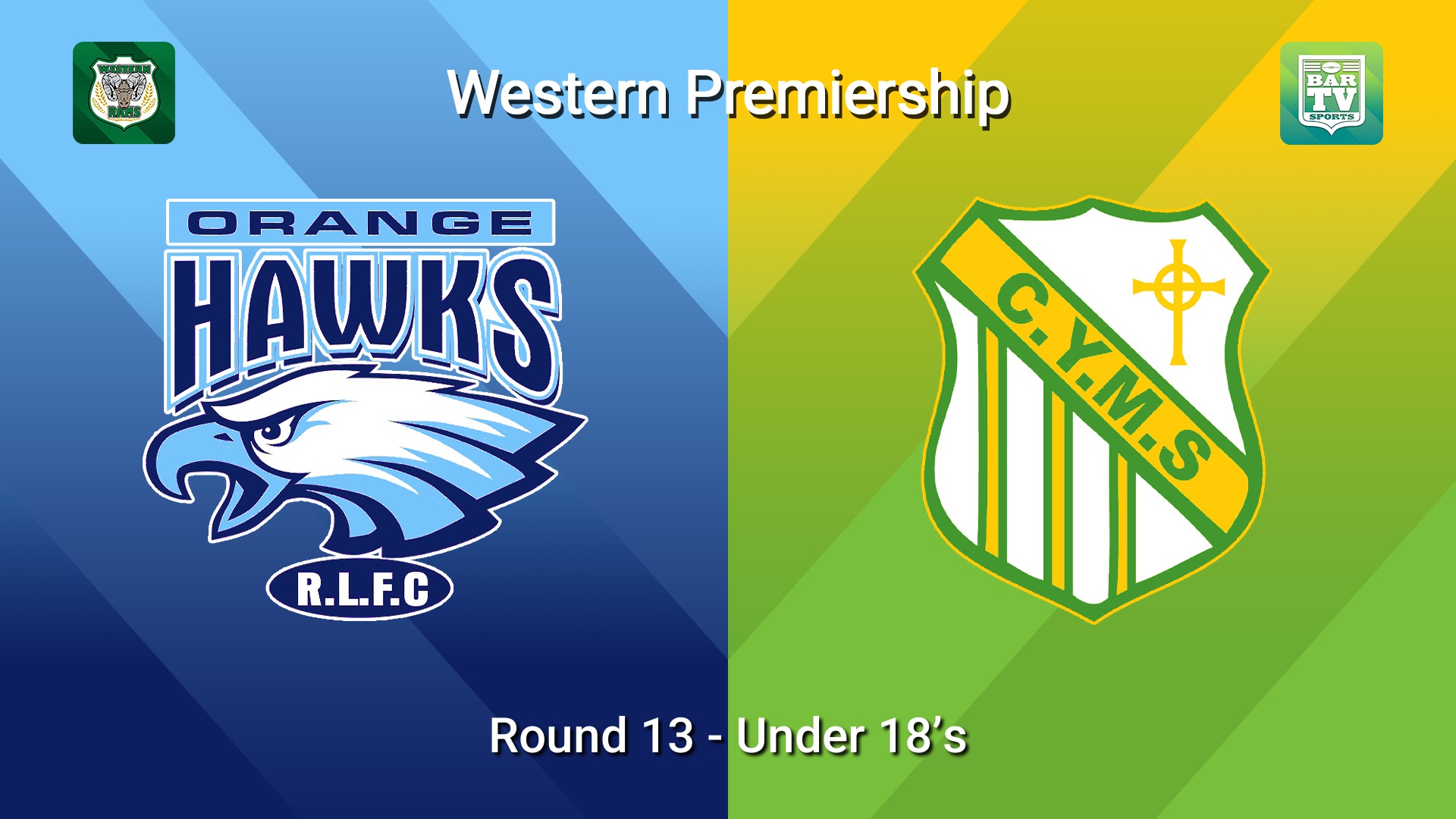 260726-video-Western Premiership Round 13 - Under 18’s - Orange Hawks v Orange CYMS Slate Image