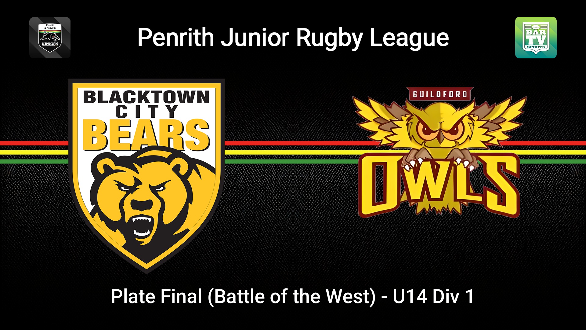 260919-video-Penrith & District Junior Rugby League Plate Final (Battle of the West) - U14 Div 1 - Blacktown City v Guildford Owls Slate Image