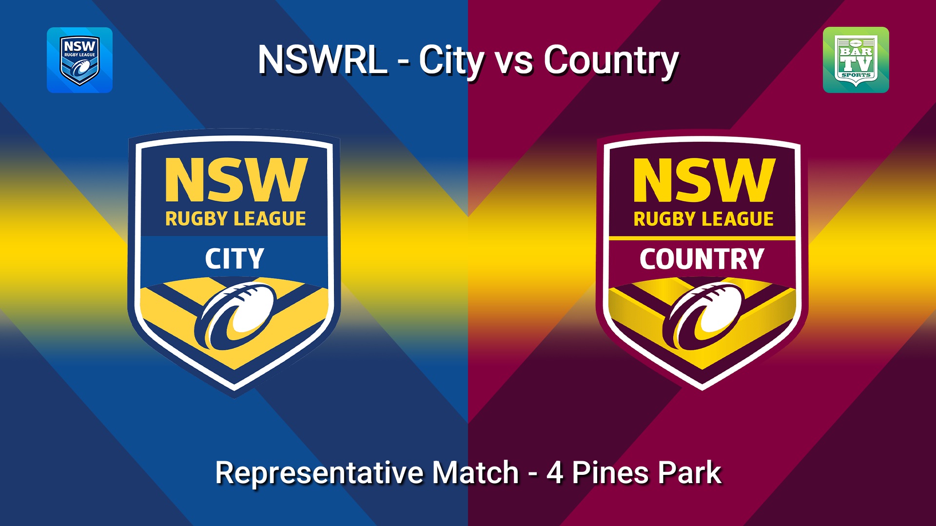 260516-video-NSWRL Country v City Representative Match - Under 18's - NSWRL City v NSWRL Country Slate Image