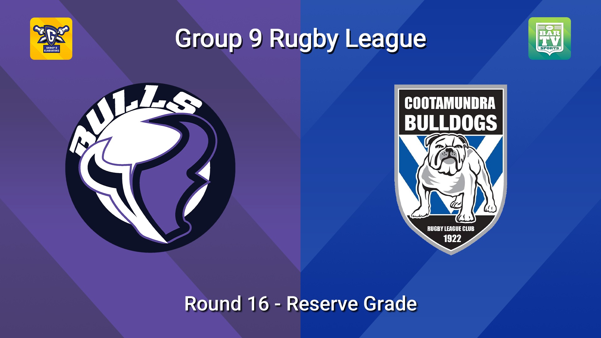 260823-video-Group 9 RL Round 16 - Reserve Grade - South City Bulls v Cootamundra Bulldogs Slate Image