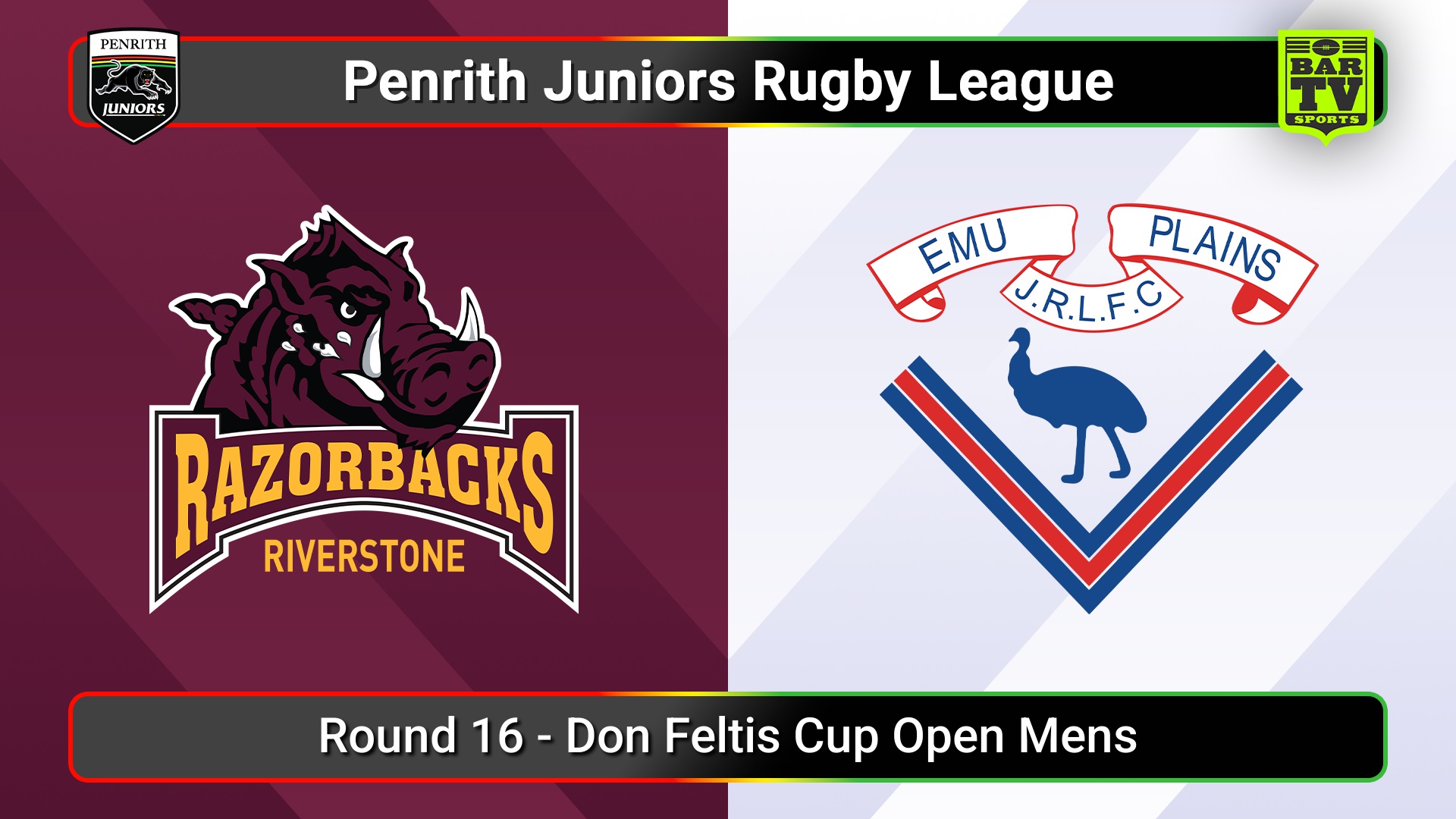 250801-video-Penrith & District Junior Rugby League Round 16 - Don Feltis Cup Open Mens - Riverstone v Emu Plains Slate Image