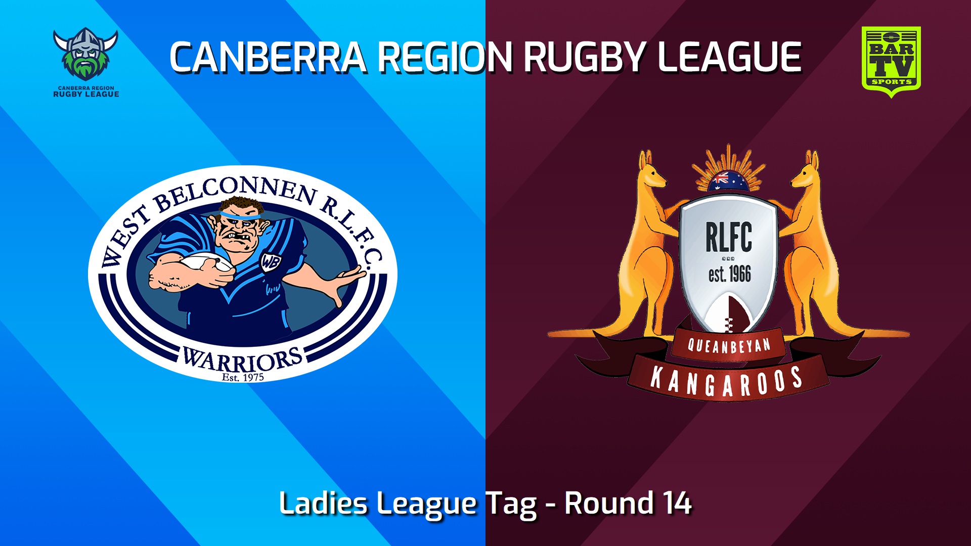 240714-video-Canberra Round 14 - Ladies League Tag - West Belconnen Warriors v Queanbeyan Kangaroos Slate Image