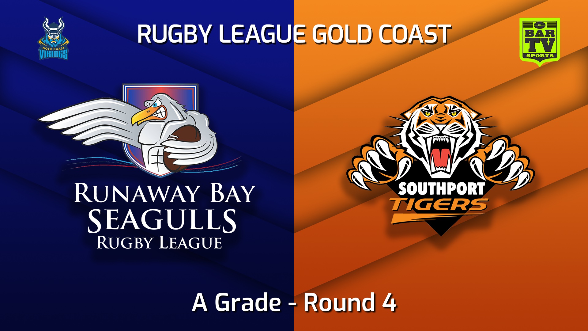 220424-Gold Coast Round 4 - A Grade - Runaway Bay Seagulls v Southport Tigers Slate Image