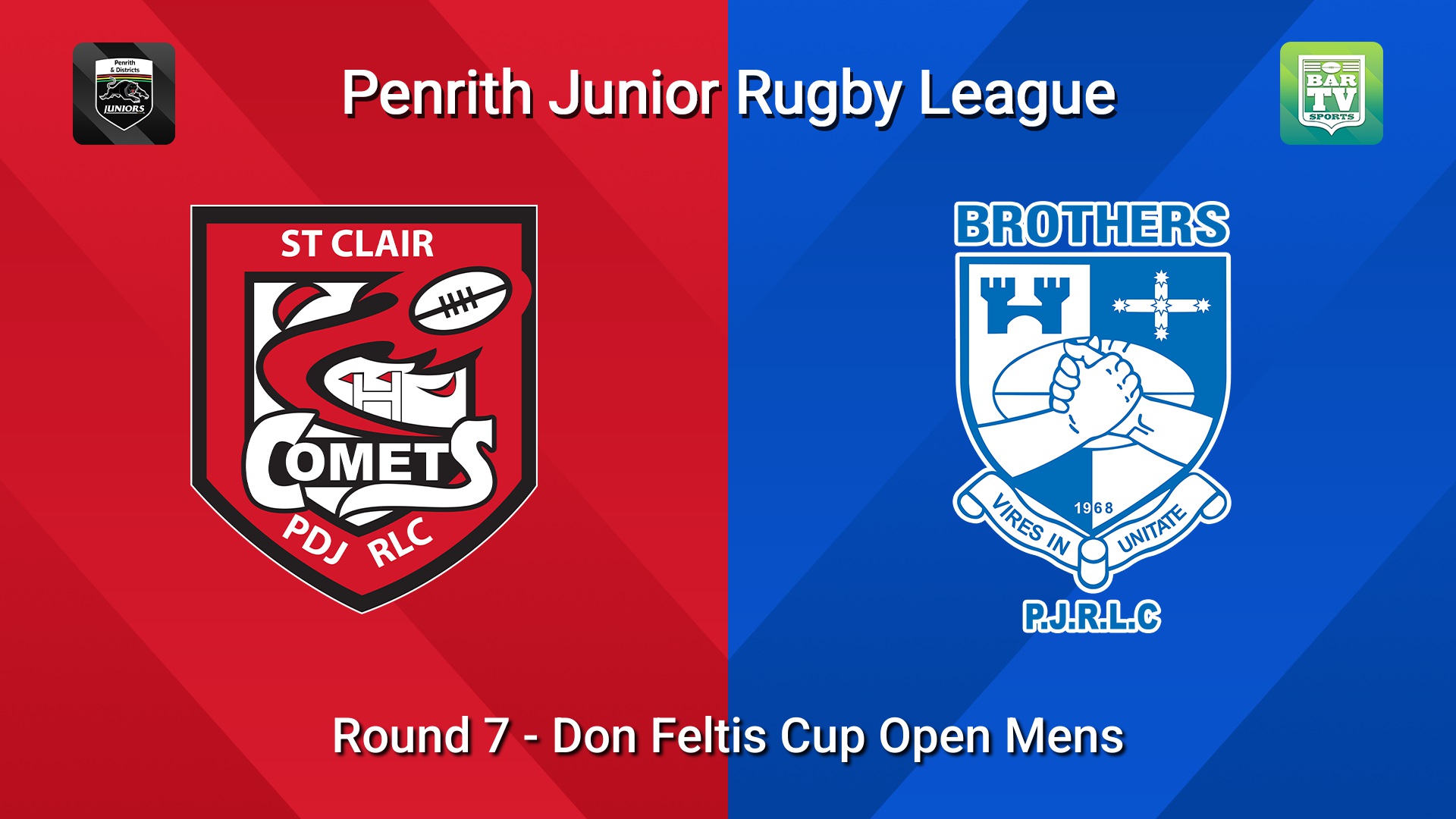 260531-video-Penrith & District Junior Rugby League Round 7 - Don Feltis Cup Open Mens - St Clair v Brothers Slate Image