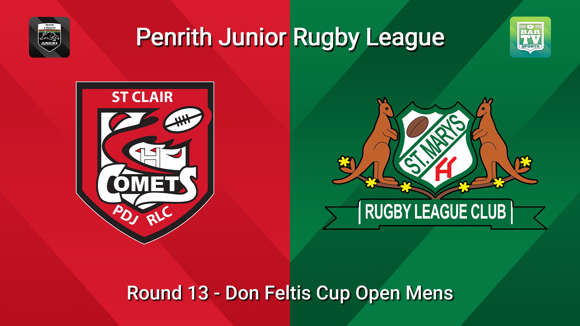 260725-video-Penrith & District Junior Rugby League Round 13 - Don Feltis Cup Open Mens - St Clair v St Marys Slate Image