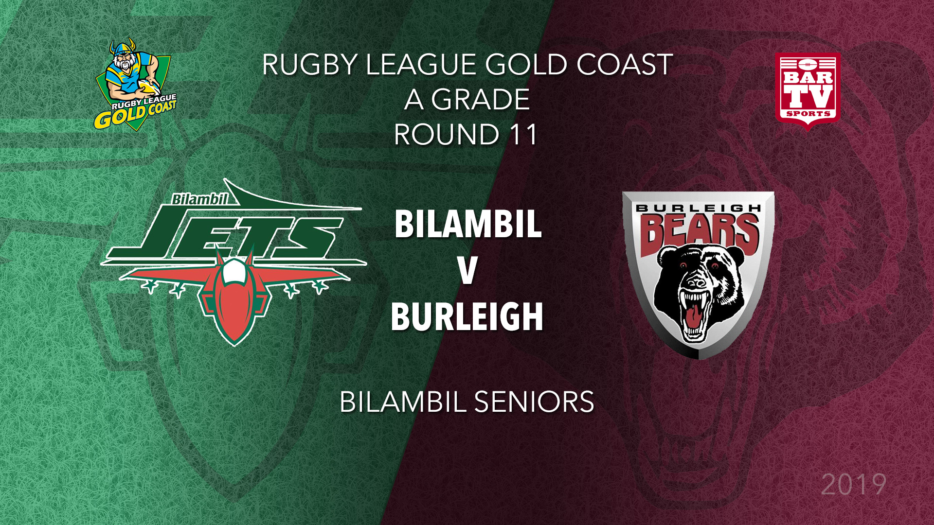 RLGC Round 11 - A Grade - Bilambil Jets v Burleigh Bears Slate Image