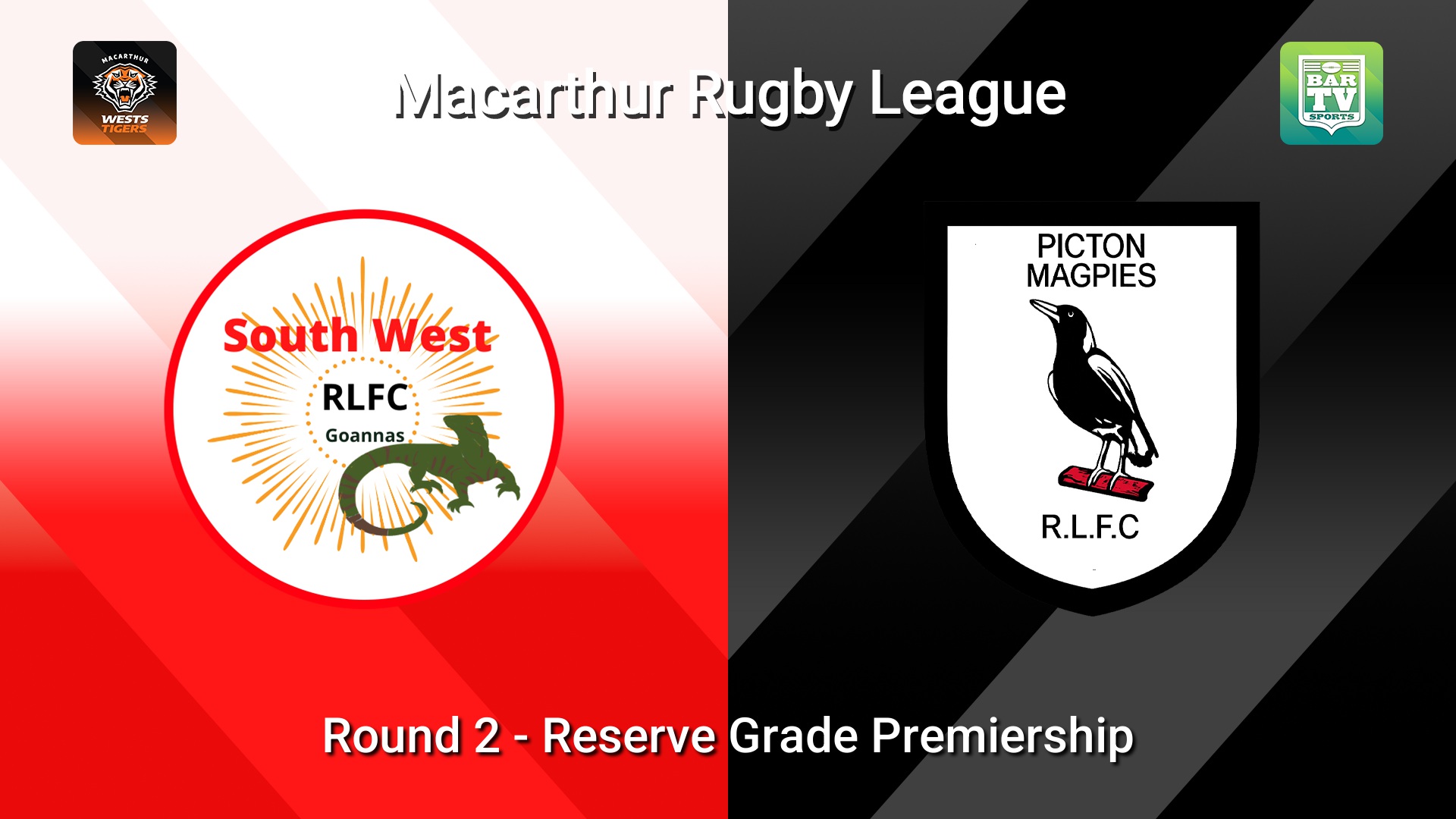 260419-video-Macarthur RL Round 2 - Reserve Grade Premiership - South West Goannas v Picton Magpies Slate Image