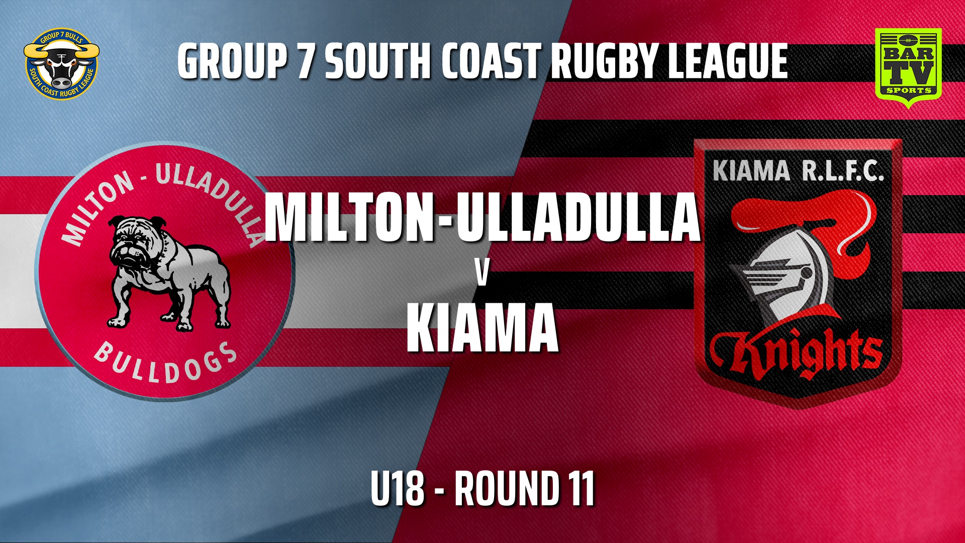 210626-South Coast Round 11 - U18 - Milton-Ulladulla Bulldogs v Kiama Knights Slate Image
