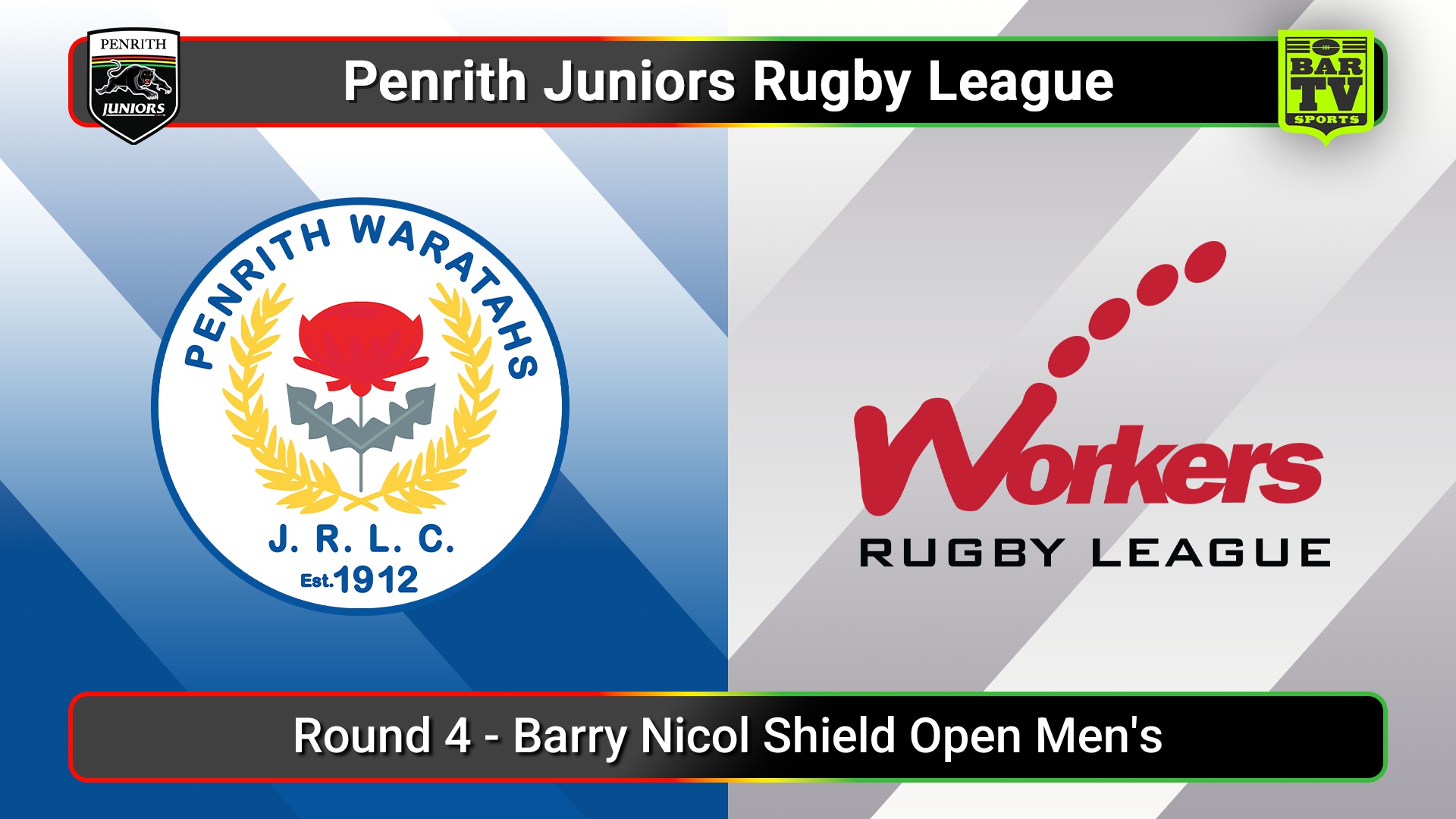 250504-video-Penrith & District Junior Rugby League Round 4 - Barry Nicol Shield Open Men's - Penrith Waratahs v Blacktown Workers Slate Image