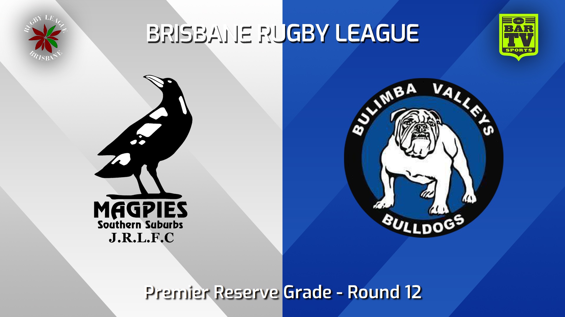 240629-video-BRL Round 12 - Premier Reserve Grade - Southern Suburbs Magpies v Bulimba Valleys Bulldogs Slate Image