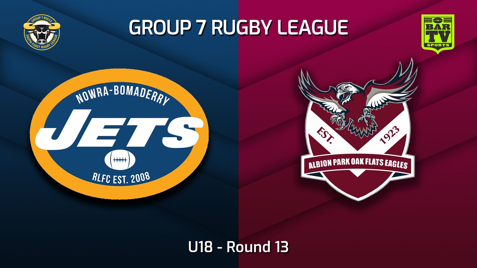 230709-South Coast Round 13 - U18 - Nowra-Bomaderry Jets v Albion Park Oak Flats Eagles Slate Image