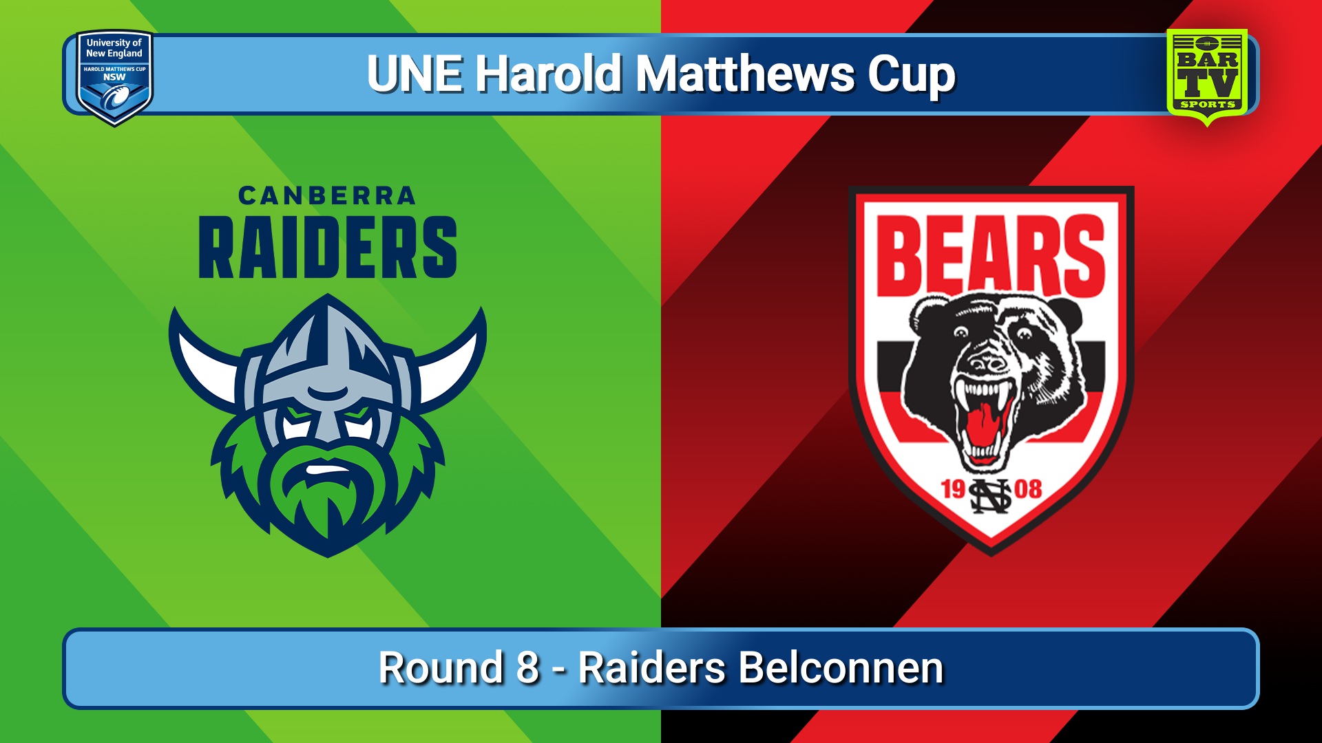 250329-video-UNE Harold Matthews Cup Round 8 - Canberra Raiders v North Sydney Bears Slate Image