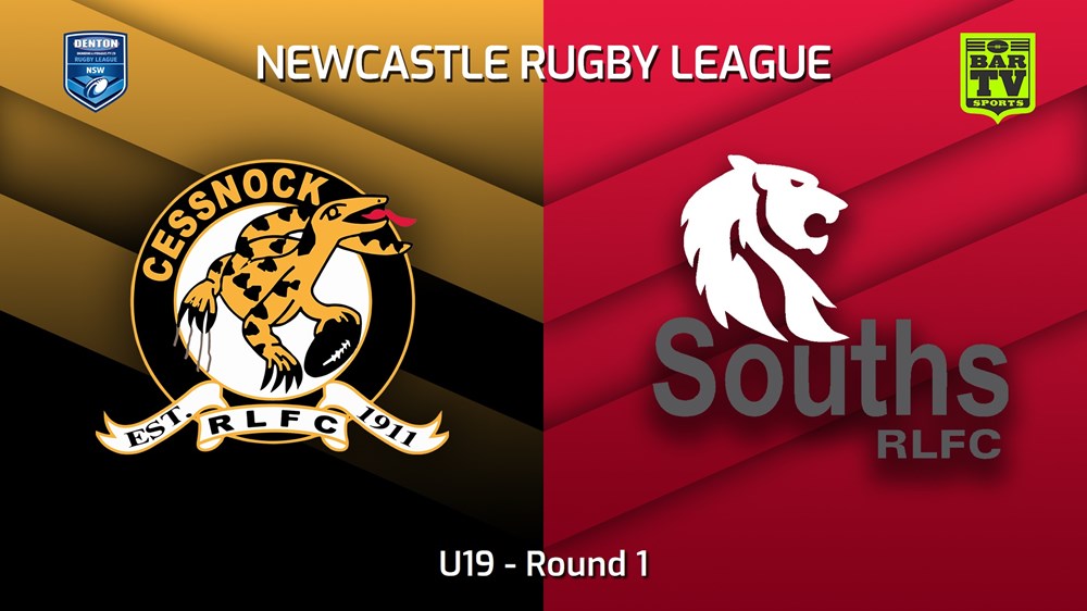 230326-Newcastle RL Round 1 - U19 - Cessnock Goannas v South Newcastle Lions Slate Image