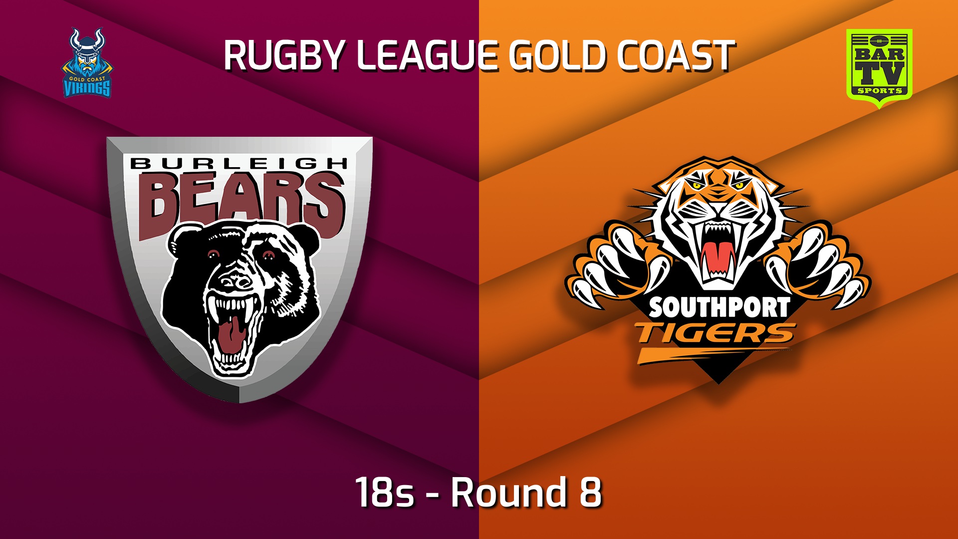 220529-Gold Coast Round 8 - 18s - Burleigh Bears v Southport Tigers Slate Image