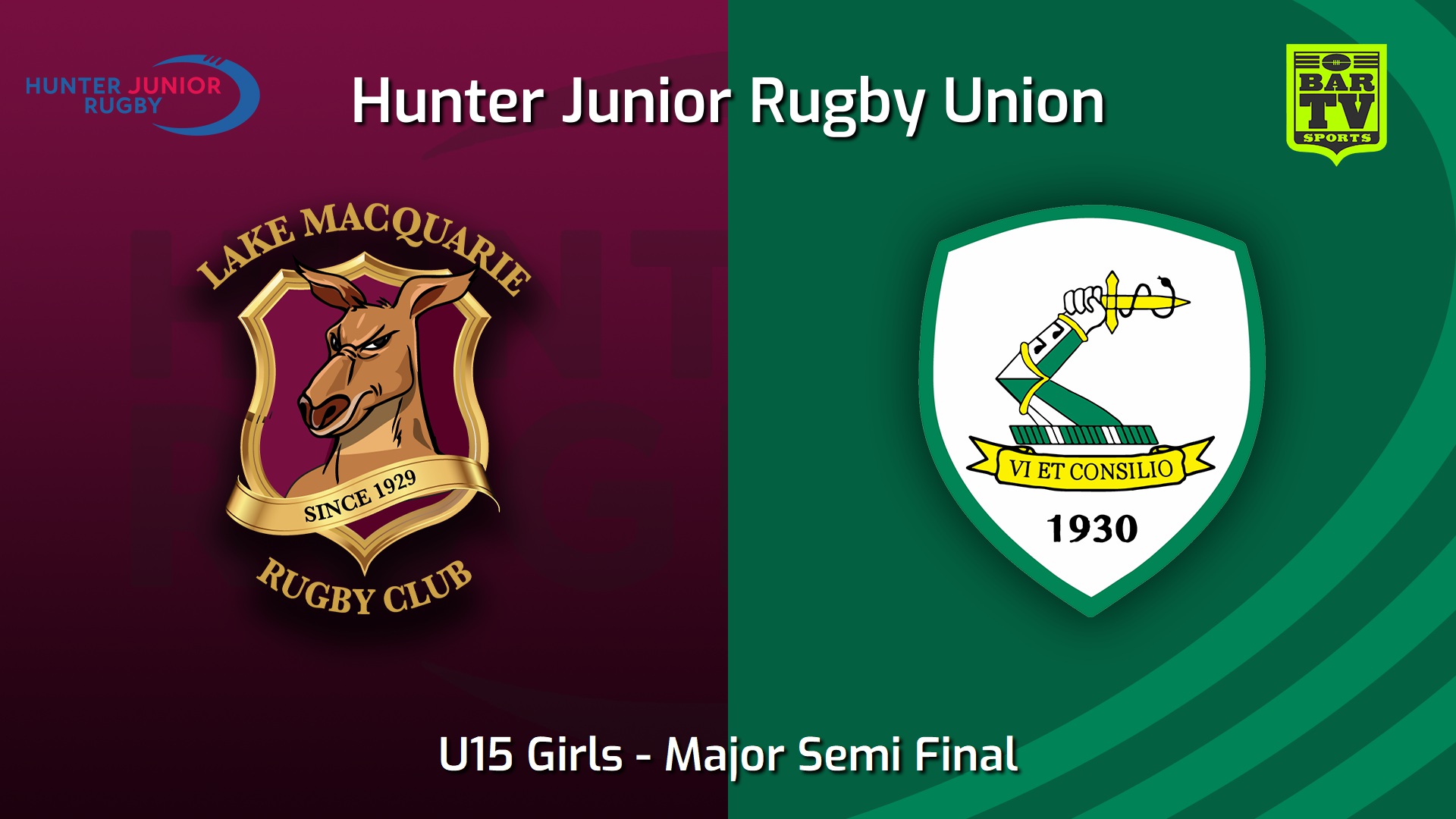 250829-video-Hunter Junior Rugby Union Major Semi Final - U15 Girls - Lake Macquarie v Merewether Carlton Slate Image