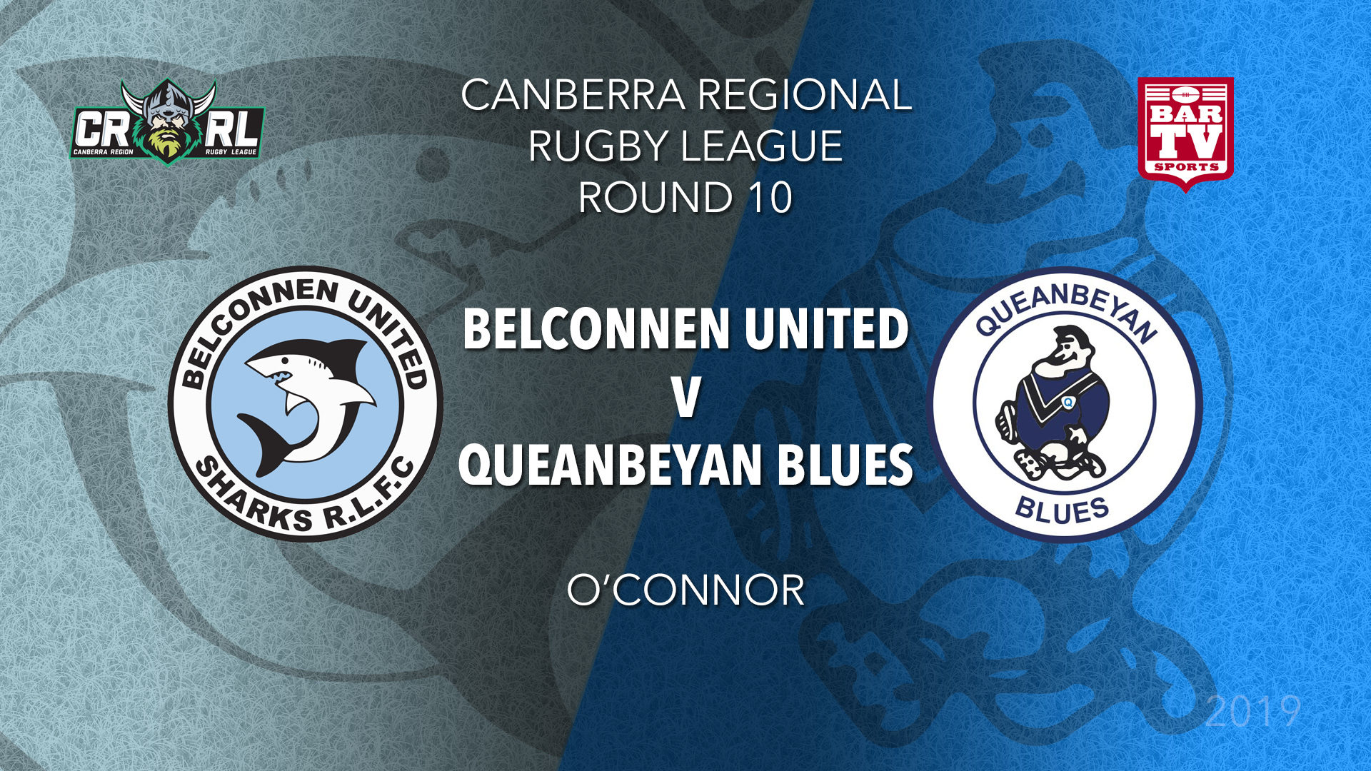 CRRL Round 10 - 1st Grade - Belconnen United Sharks v Queanbeyan Blues Slate Image