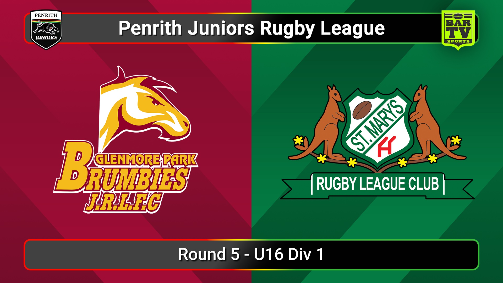250517-video-Penrith & District Junior Rugby League Round 5 - U16 Div 1 - Glenmore Park v St Marys Slate Image