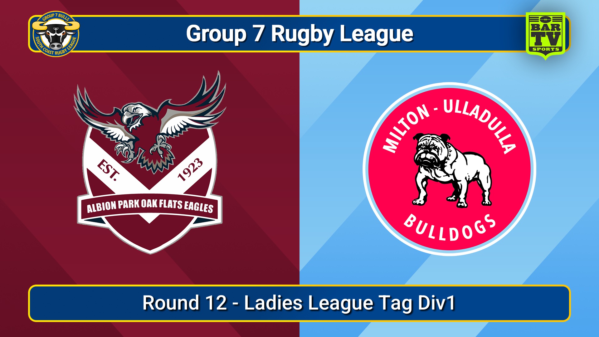 250705-video-South Coast Round 12 - Ladies League Tag Div1 - Albion Park Oak Flats v Milton-Ulladulla Bulldogs Slate Image