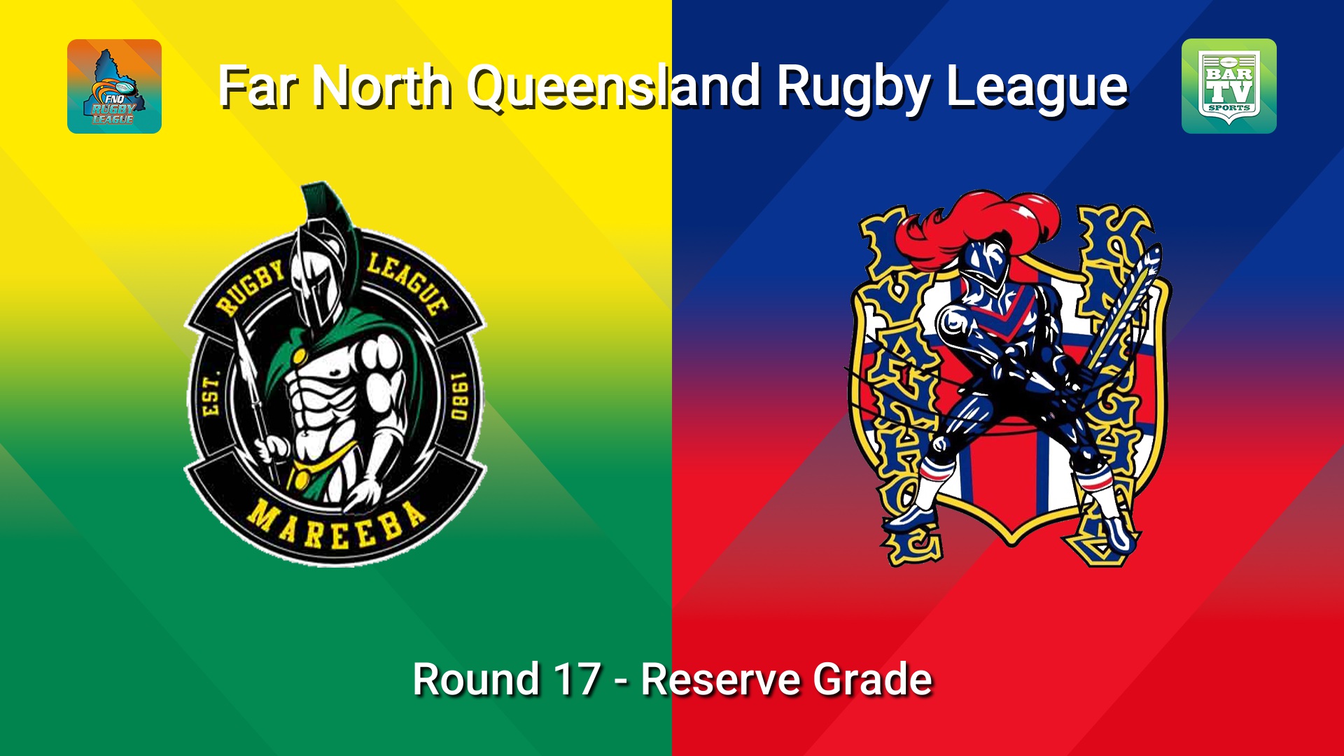 260801-video-FNQ Rugby League Round 17 - Reef Print & Design Reserve Grade - Mareeba Gladiators  v Ivanhoe Knights  Slate Image