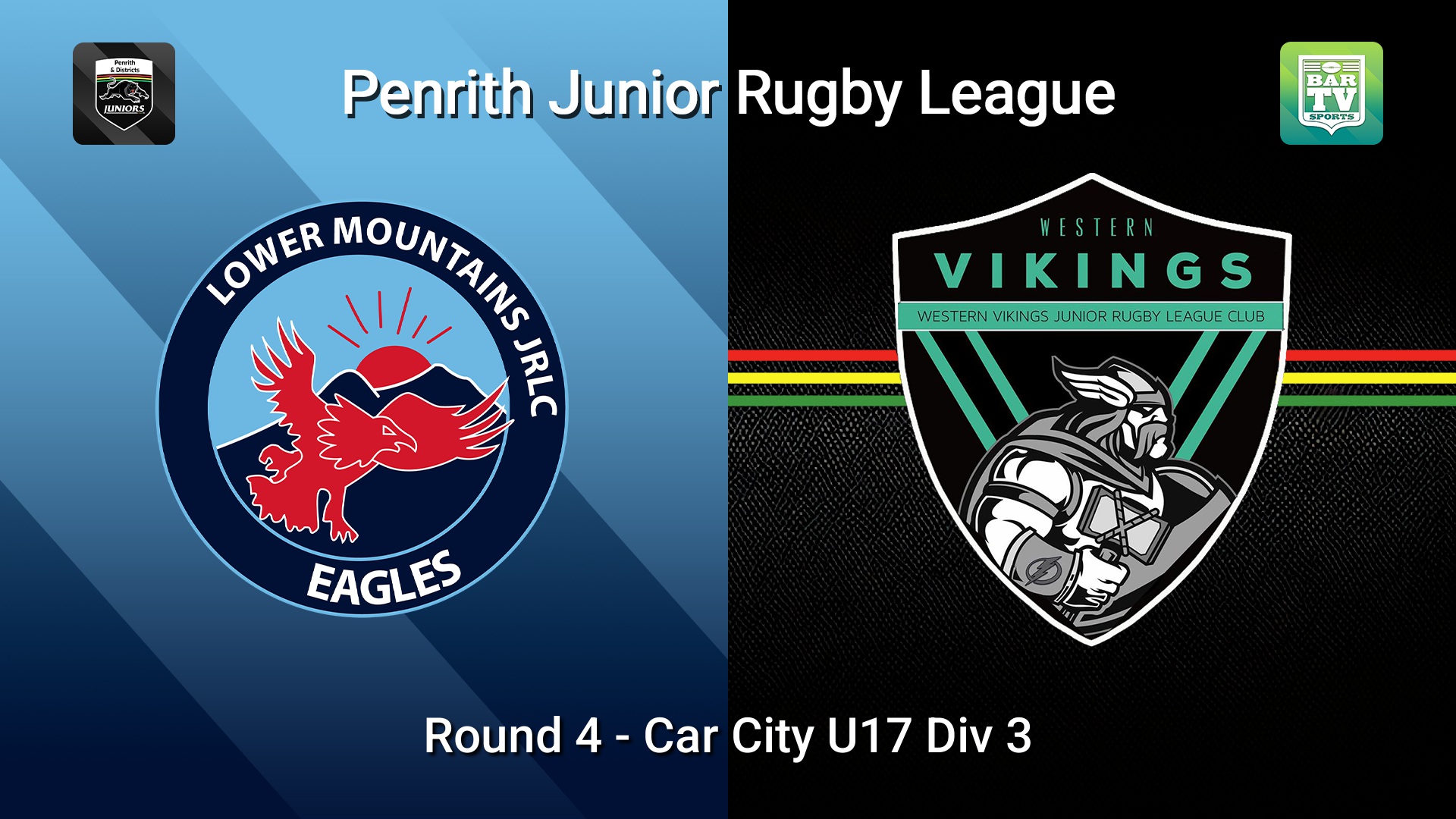 260516-video-Penrith & District Junior Rugby League Round 4 - Car City U17 Div 3 - Lower Mountains v Western Vikings Slate Image