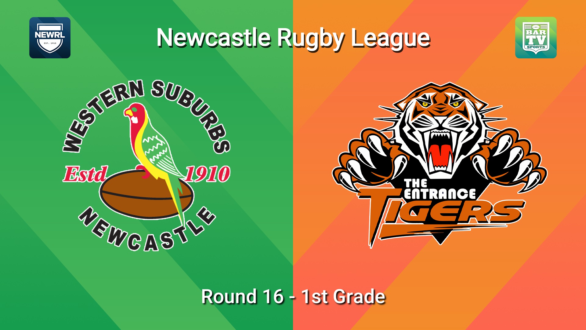 260808-video-Newcastle RL Round 16 - 1st Grade - Western Suburbs Rosellas v The Entrance Tigers Slate Image