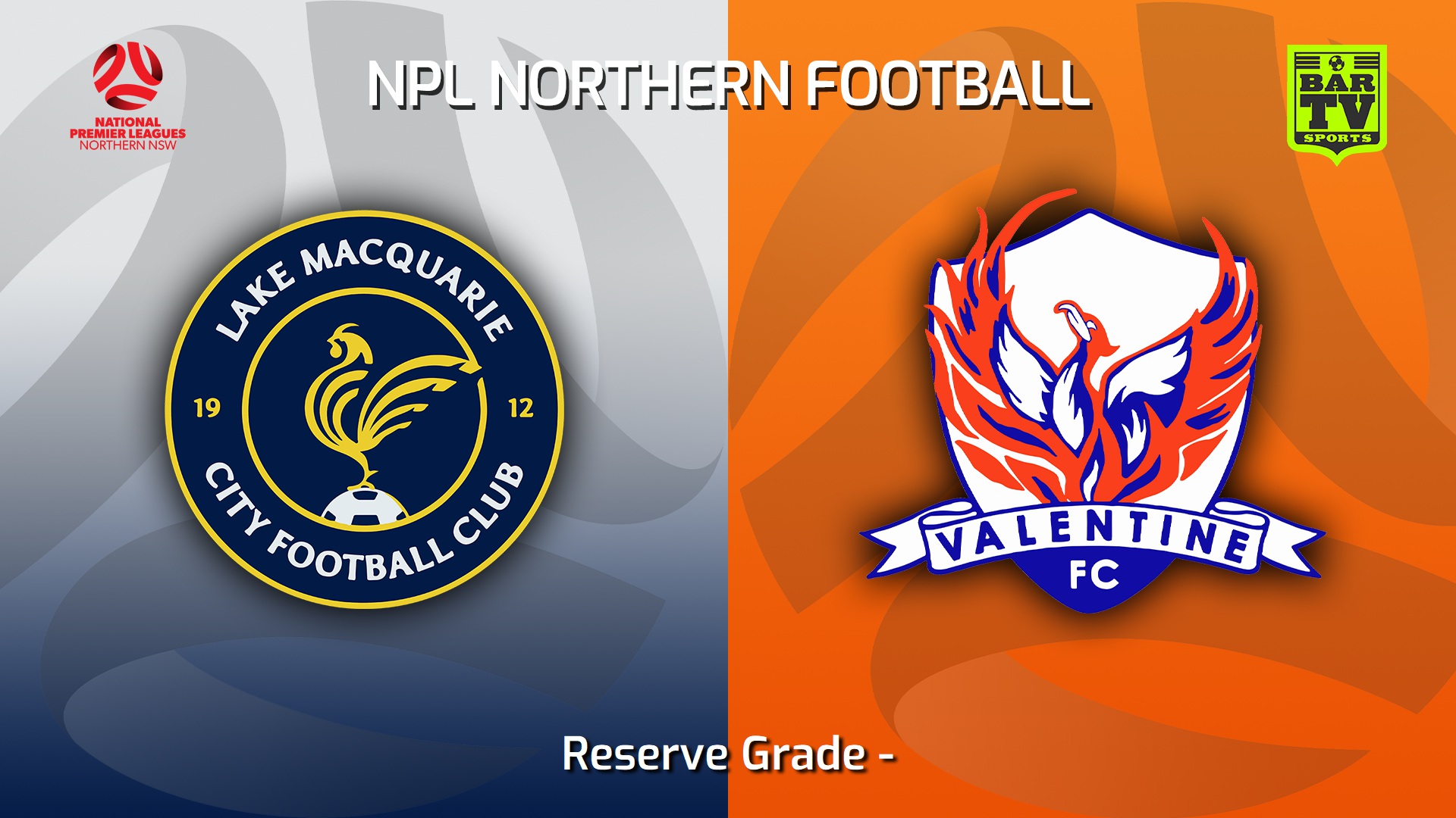 230809-NNSW NPLM Res Lake Macquarie City FC Res v Valentine Phoenix FC Res Slate Image