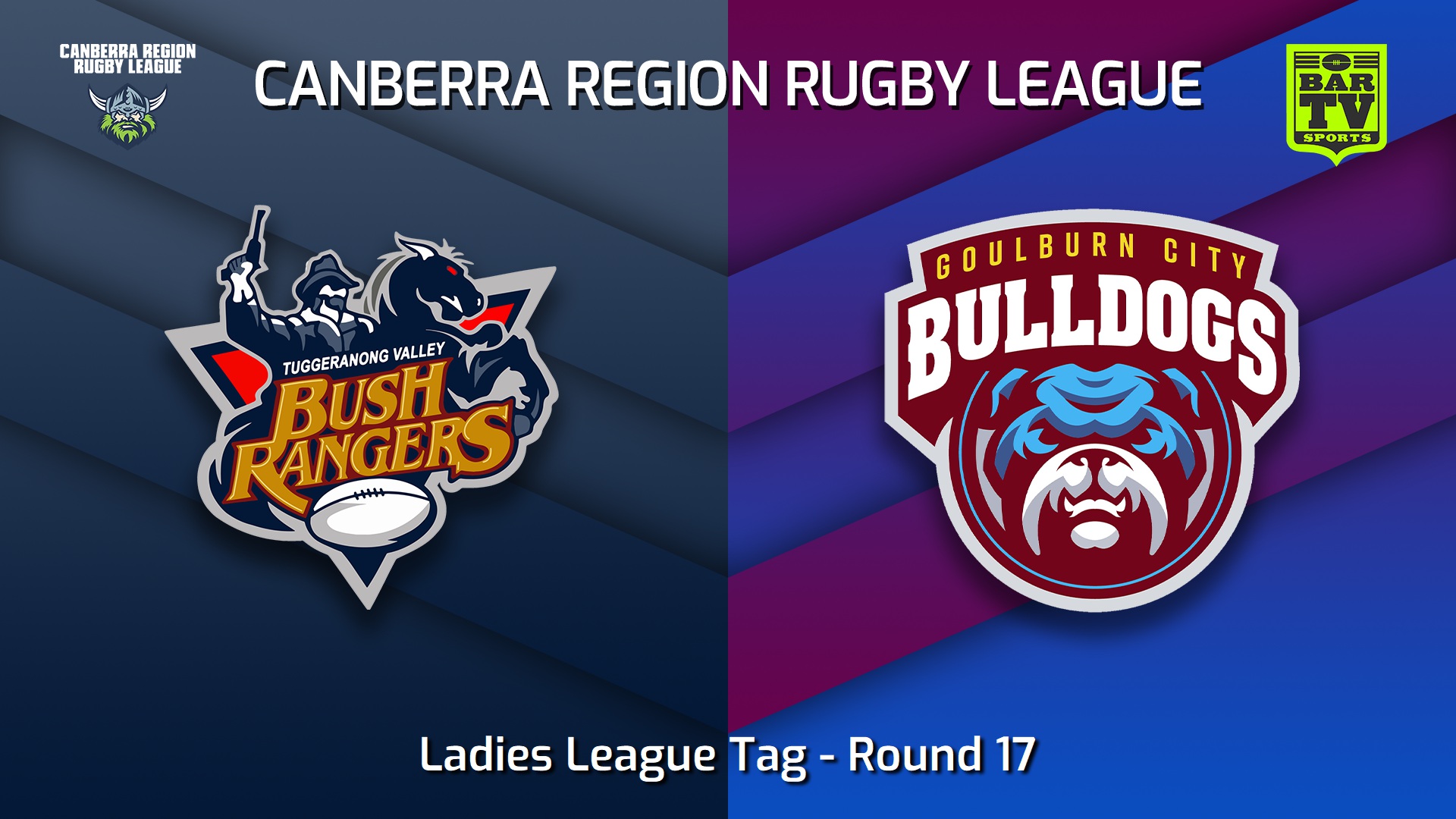 220820-Canberra Round 17 - Ladies League Tag - Tuggeranong Bushrangers v Goulburn City Bulldogs Slate Image