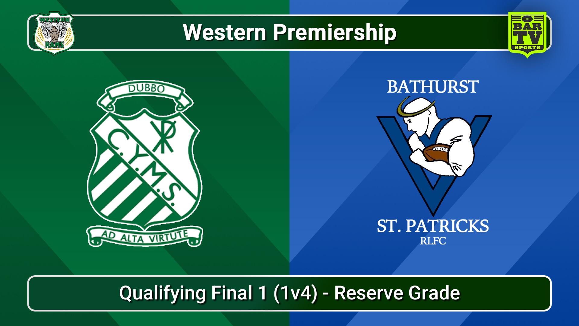 250817-video-Western Premiership Qualifying Final 1 (1v4) - Reserve Grade - Dubbo CYMS v Bathurst St. Pats Slate Image