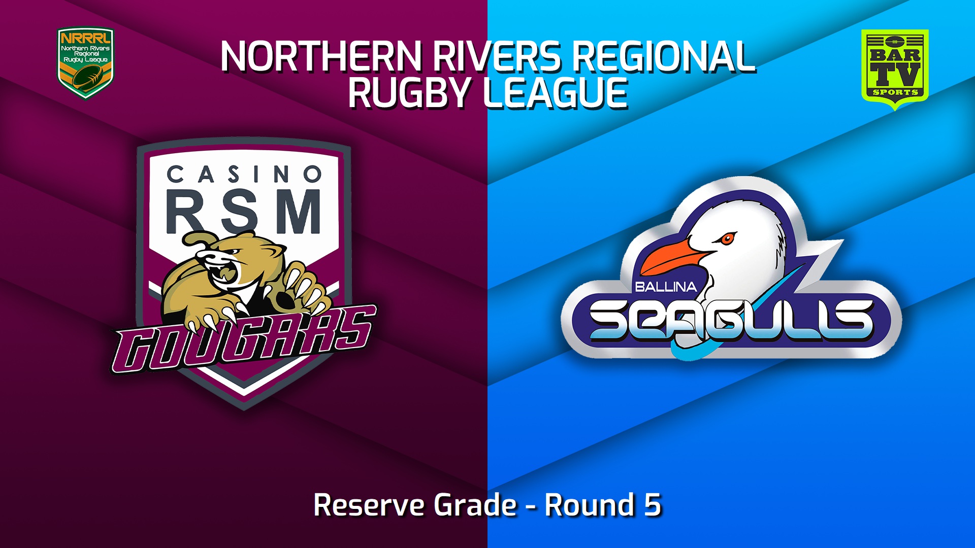220805-Northern Rivers Round 5 - Reserve Grade - Casino RSM Cougars v Ballina Seagulls Slate Image