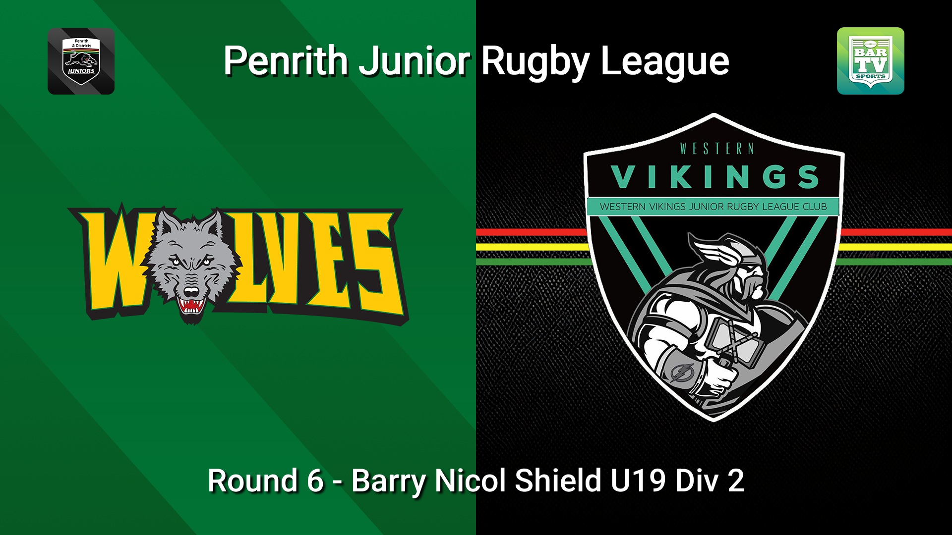 260509-video-Penrith & District Junior Rugby League Round 6 - Barry Nicol Shield U19 Div 2 - Windsor Wolves v Western Vikings Slate Image