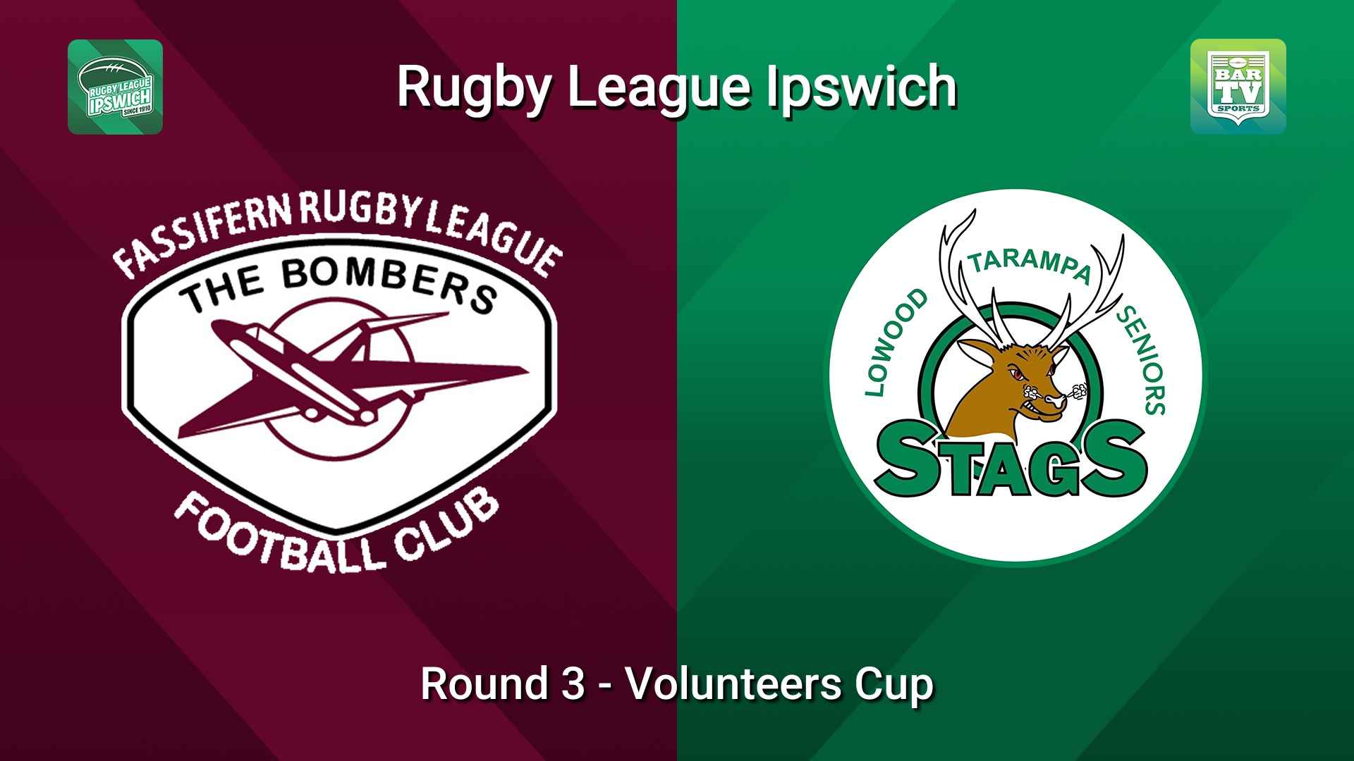 260412-video-Rugby League Ipswich Round 3 - Volunteers Cup - Fassifern Bombers v Lowood Stags Slate Image