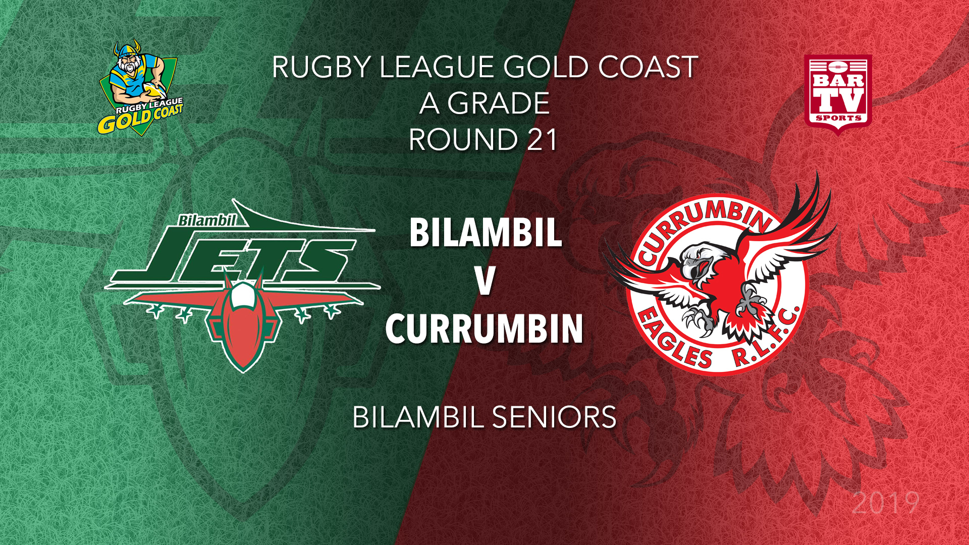RLGC Round 21 - A Grade - Bilambil Jets v Currumbin Eagles Slate Image