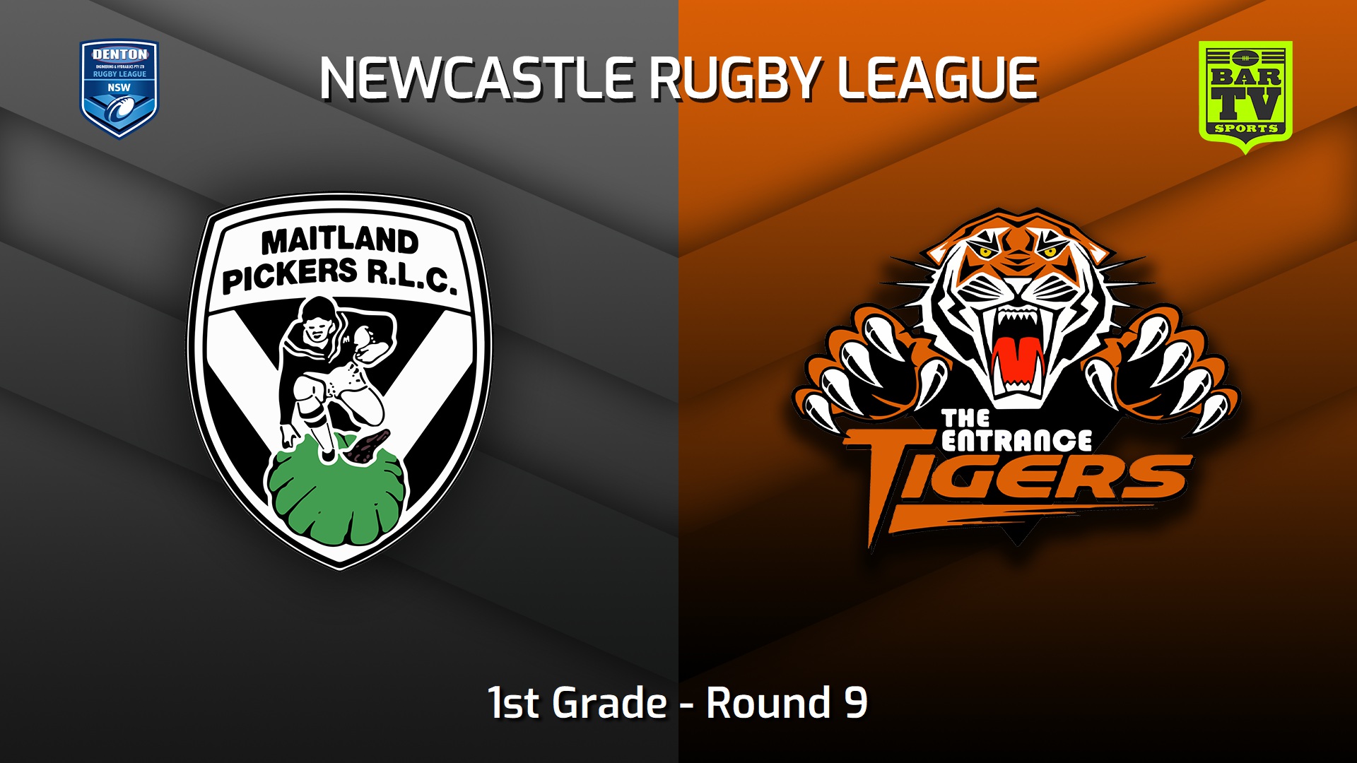230527-Newcastle RL Round 9 - 1st Grade - Maitland Pickers v The Entrance Tigers Slate Image