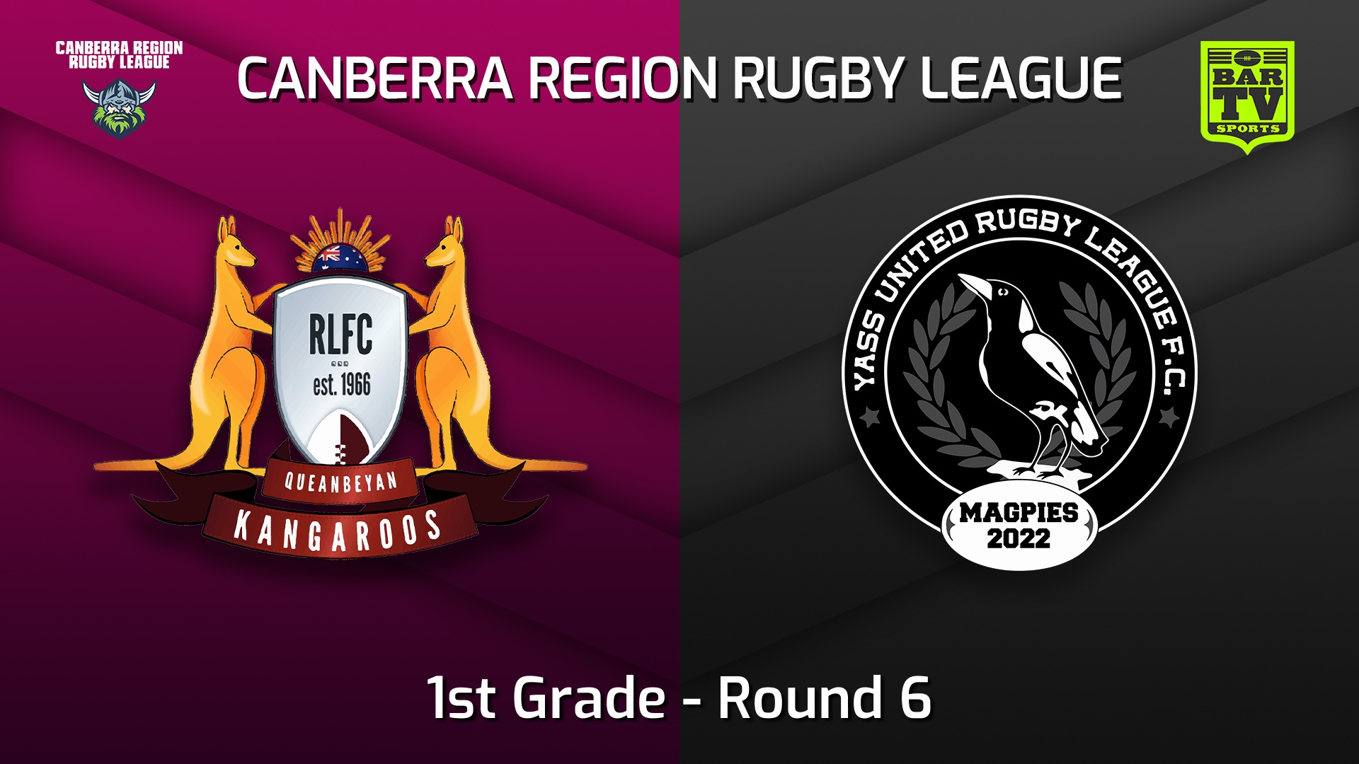 220521-Canberra Round 6 - 1st Grade - Queanbeyan Kangaroos v Yass Magpies Slate Image