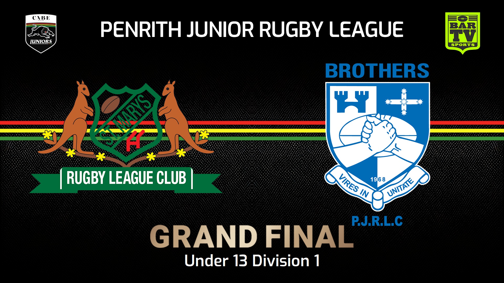 240907-video-Penrith & District Junior Rugby League Grand Final - U13 Div 1 - St Marys v Brothers Slate Image