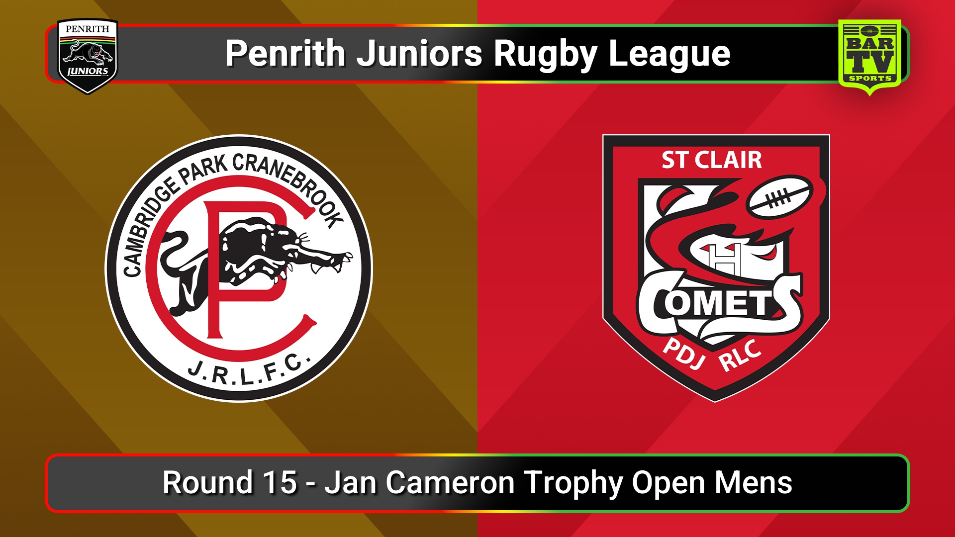 250727-video-Penrith & District Junior Rugby League Round 15 - Jan Cameron Trophy Open Mens - Cambridge Park v St Clair Slate Image
