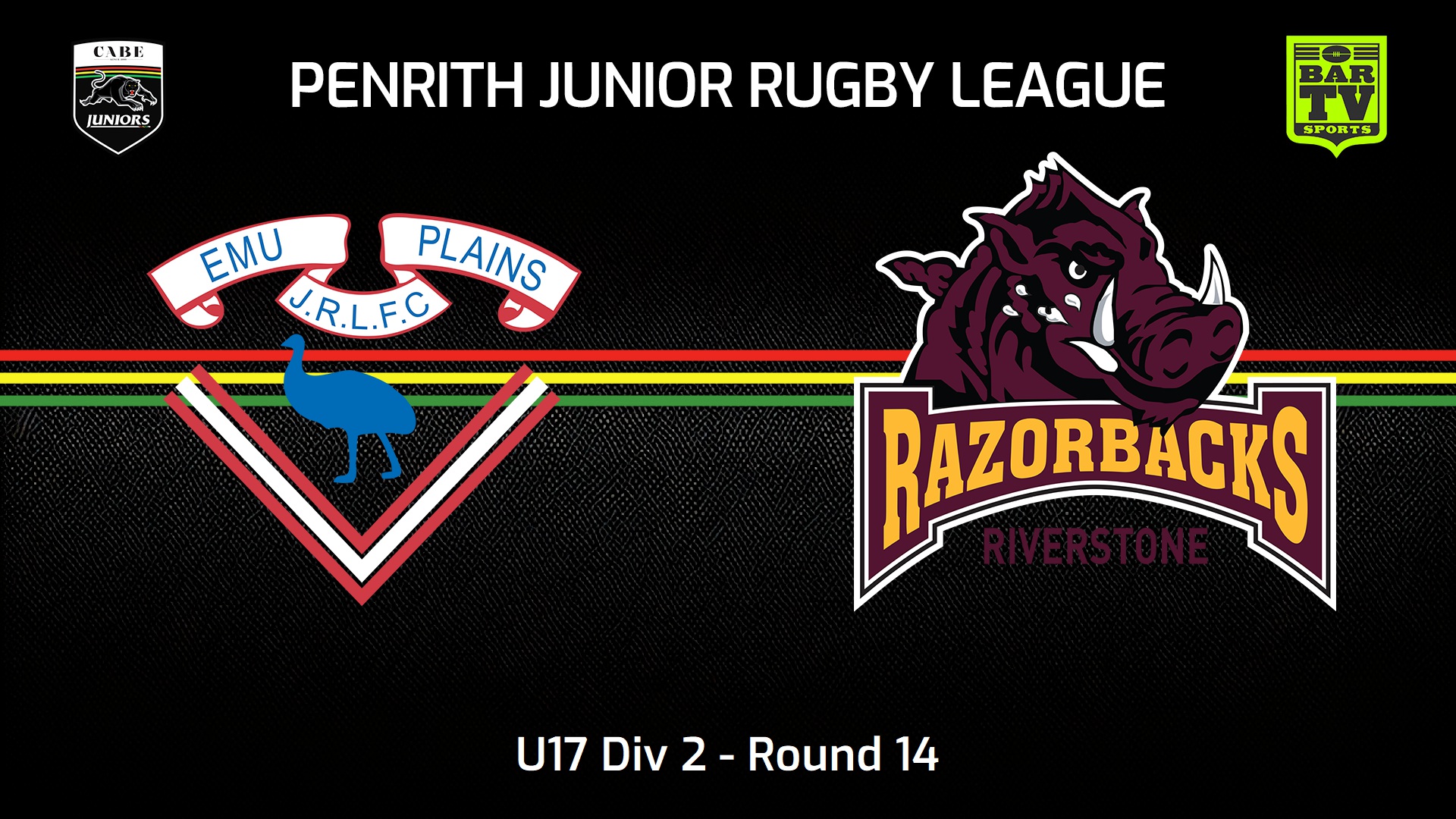 230730-Penrith & District Junior Rugby League Round 14 - U17 Div 2 - Emu Plains RLFC v Riverstone Slate Image