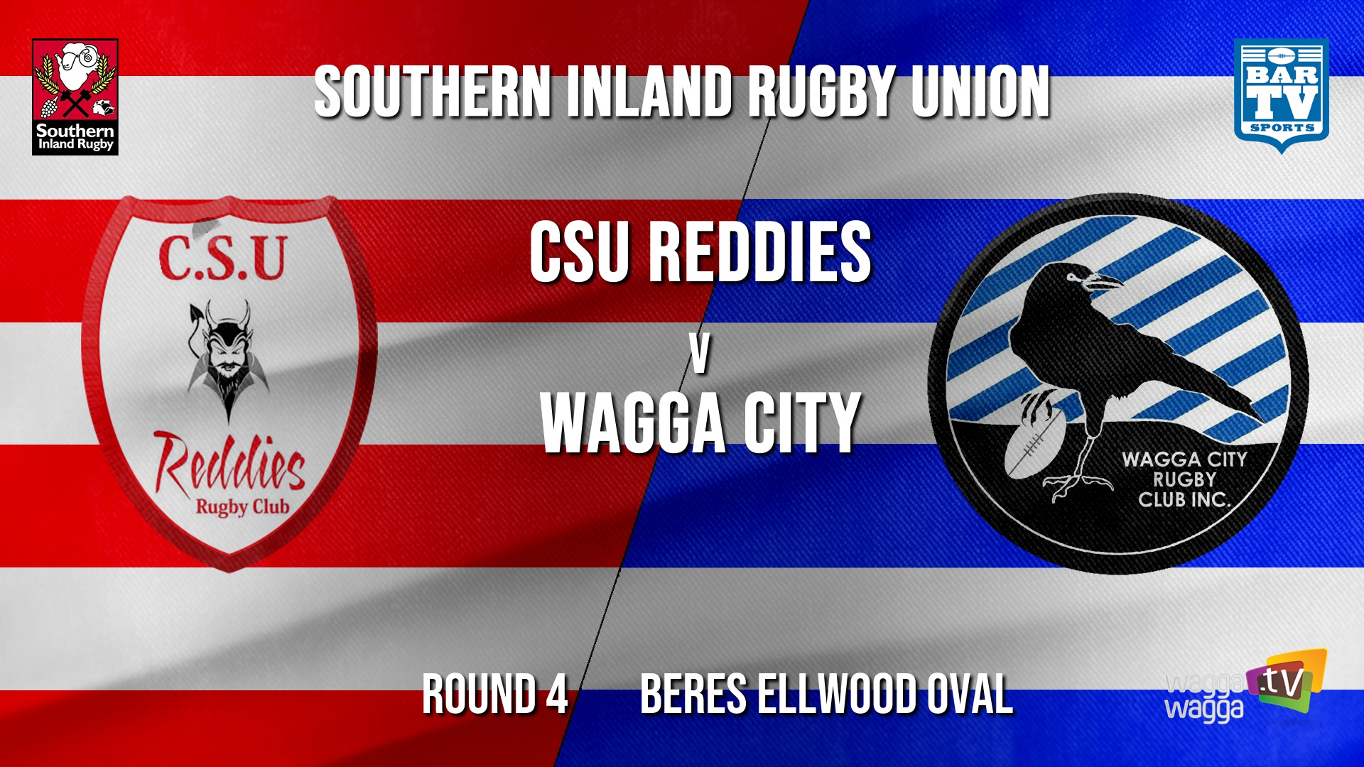 Southern Inland Rugby Union Round 5 - CSU Reddies v Wagga City Slate Image