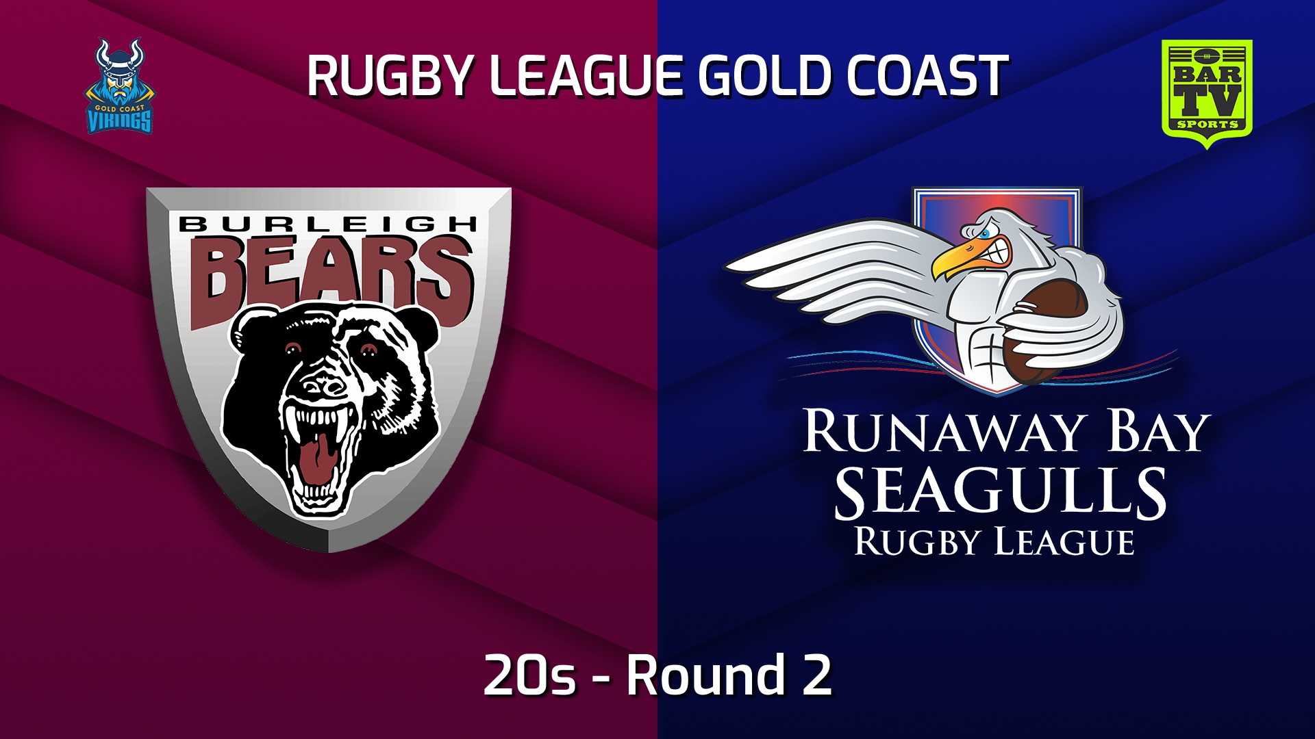 220403-Gold Coast Round 2 - 20s - Burleigh Bears v Runaway Bay Seagulls Slate Image