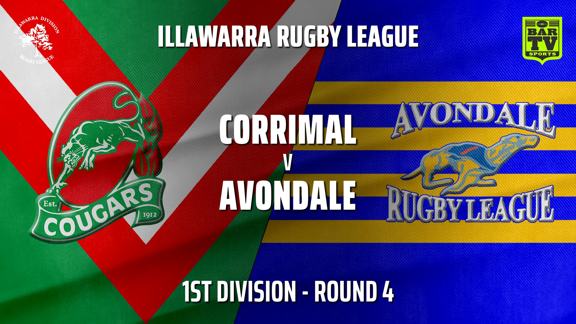210501-IRL Round 4 - 1st Division - Corrimal Cougars v Avondale RLFC Slate Image