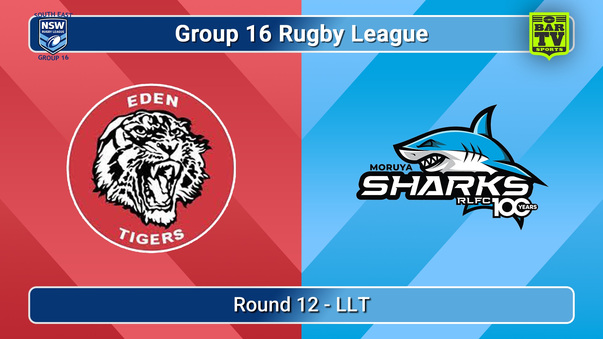 260726-video-Group 16 Rugby League  Round 12 - LLT - Eden Tigers v Moruya Sharks Slate Image