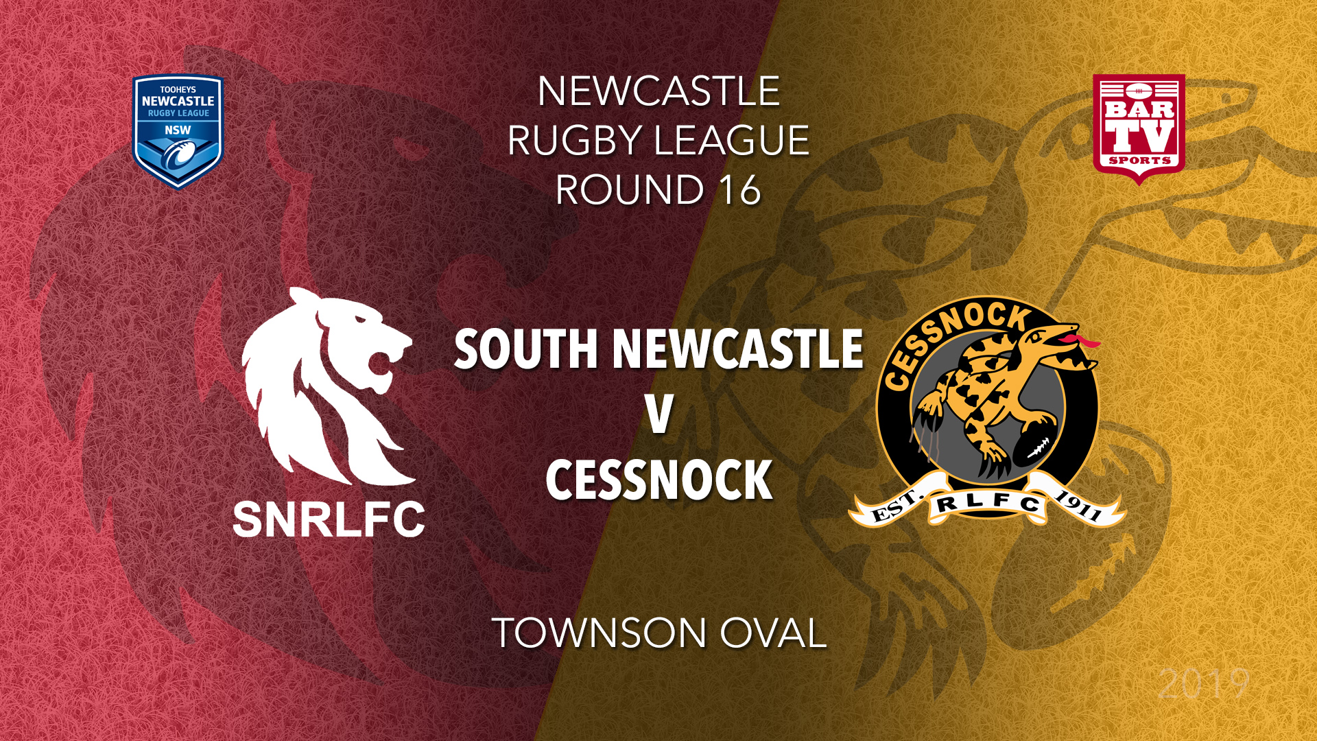 Newcastle Rugby League Round 16 - 1st Grade - South Newcastle v Cessnock Goannas Slate Image