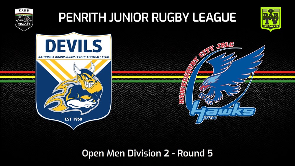 240511-video-Penrith & District Junior Rugby League Round 5 - Open Men Division 2 - Katoomba Devils v Hawkesbury City (1) Minigame Slate Image