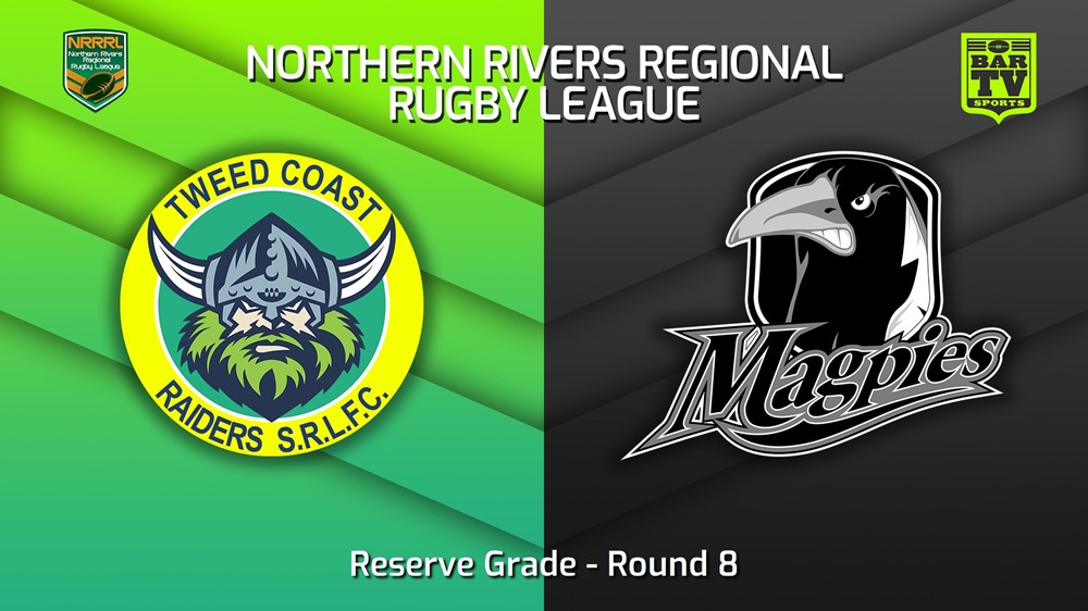 230604-Northern Rivers Round 8 - Reserve Grade - Tweed Coast Raiders v Lower Clarence Magpies Slate Image