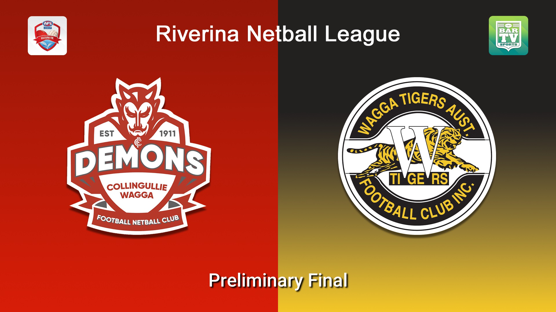 260906-video-Riverina Netball League Preliminary Final - A Grade - Collingullie Wagga Demons v Wagga Tigers Slate Image