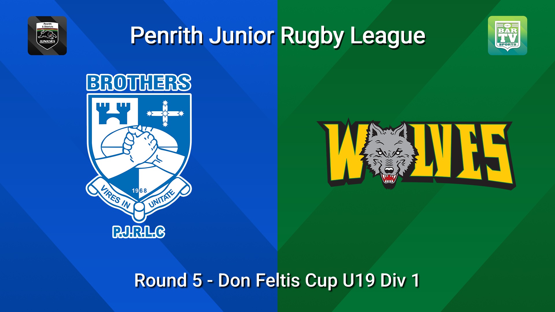 260509-video-Penrith & District Junior Rugby League Round 5 - Don Feltis Cup U19 Div 1 - Brothers v Windsor Wolves Slate Image