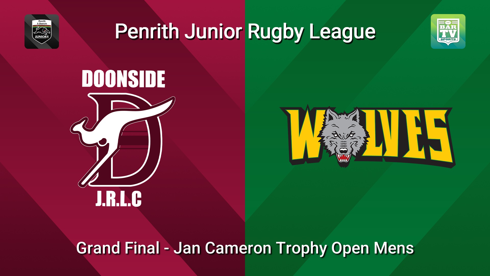 260913-video-Penrith & District Junior Rugby League Grand Final - Jan Cameron Trophy Open Mens - Doonside v Windsor Wolves Slate Image