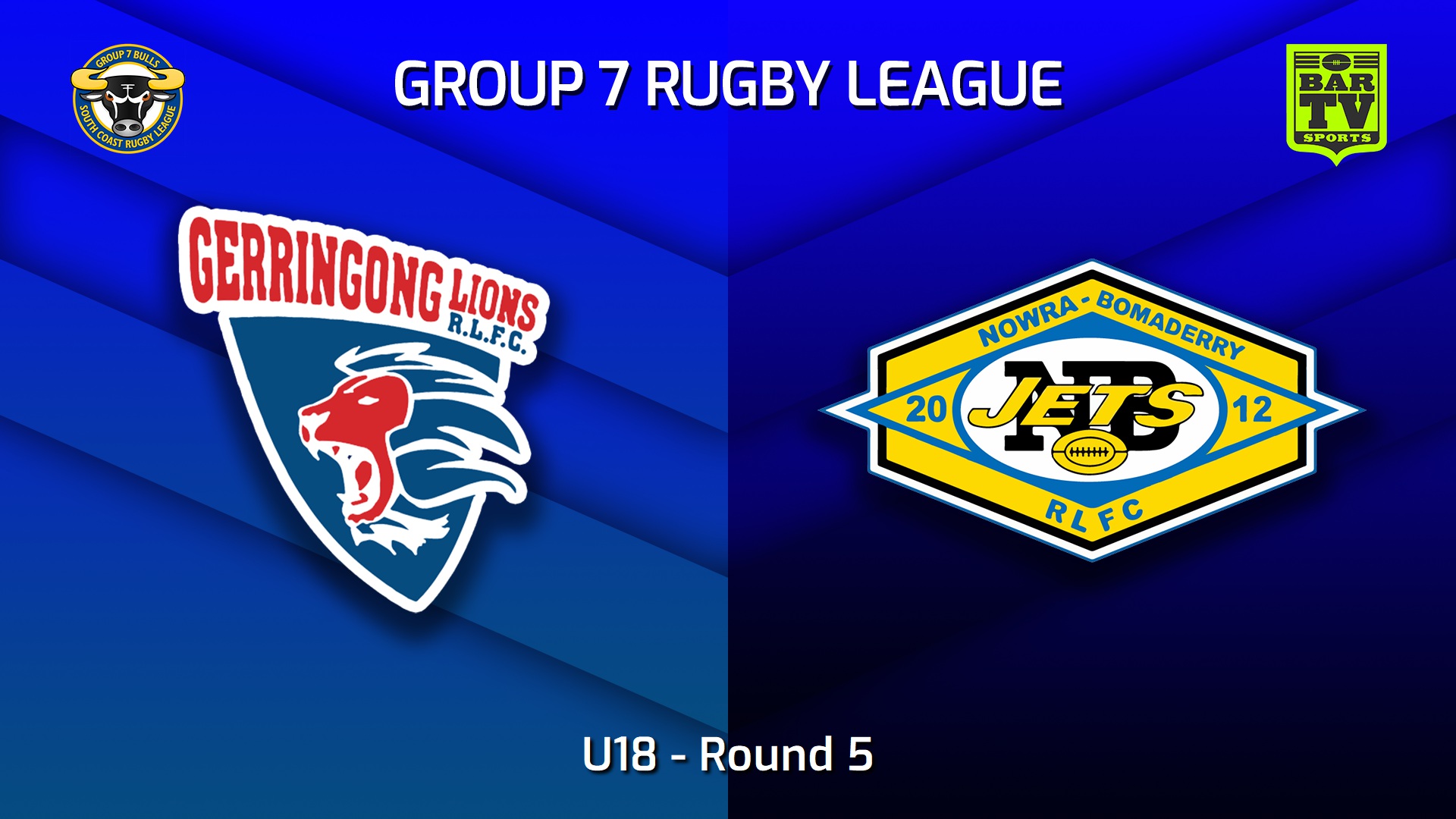 220611-South Coast Round 5 - U18 - Gerringong Lions Blue v Nowra-Bomaderry Jets Slate Image