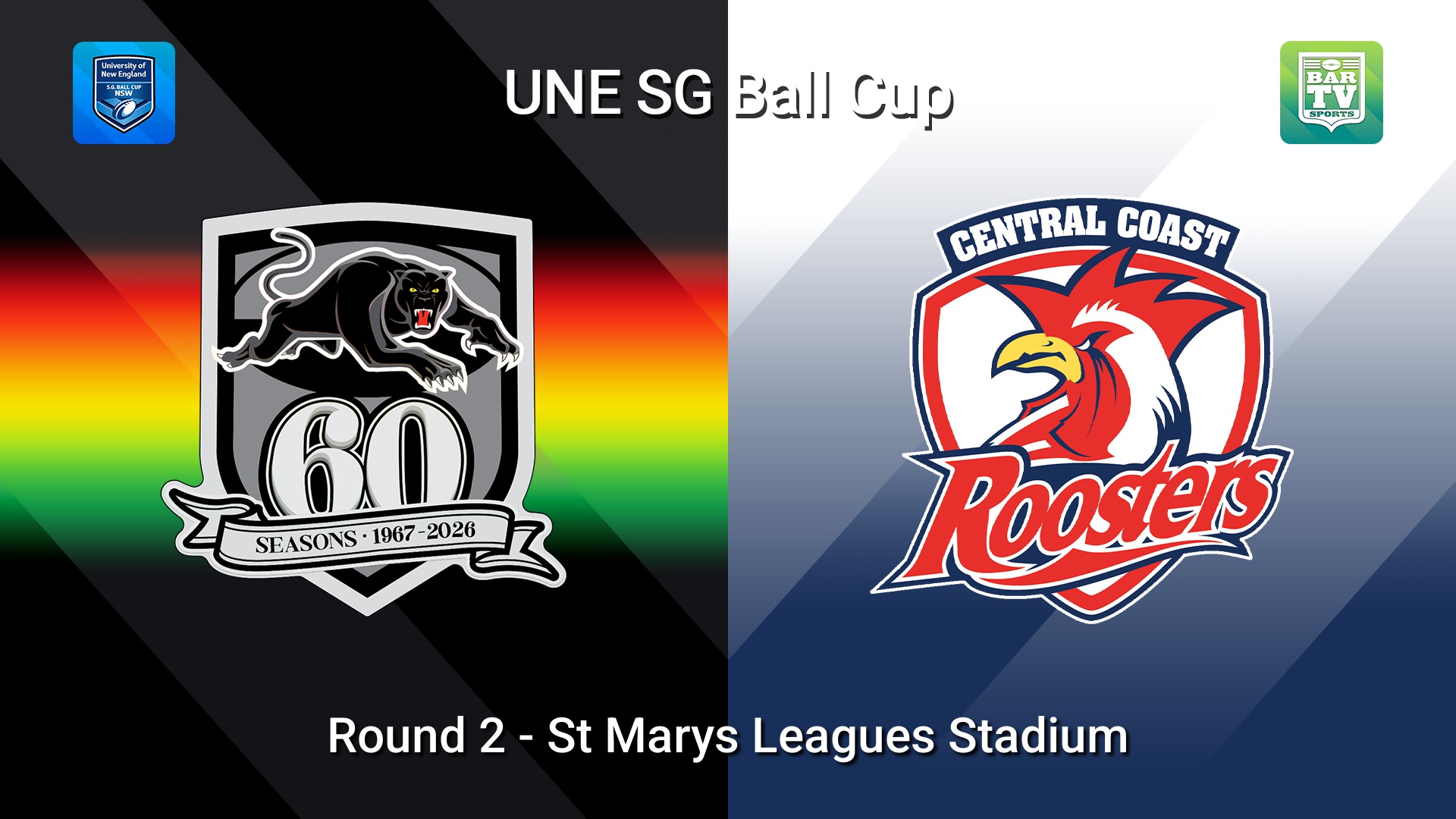 260214-video-UNE SG Ball Cup Round 2 - Penrith Panthers v Central Coast Roosters Slate Image